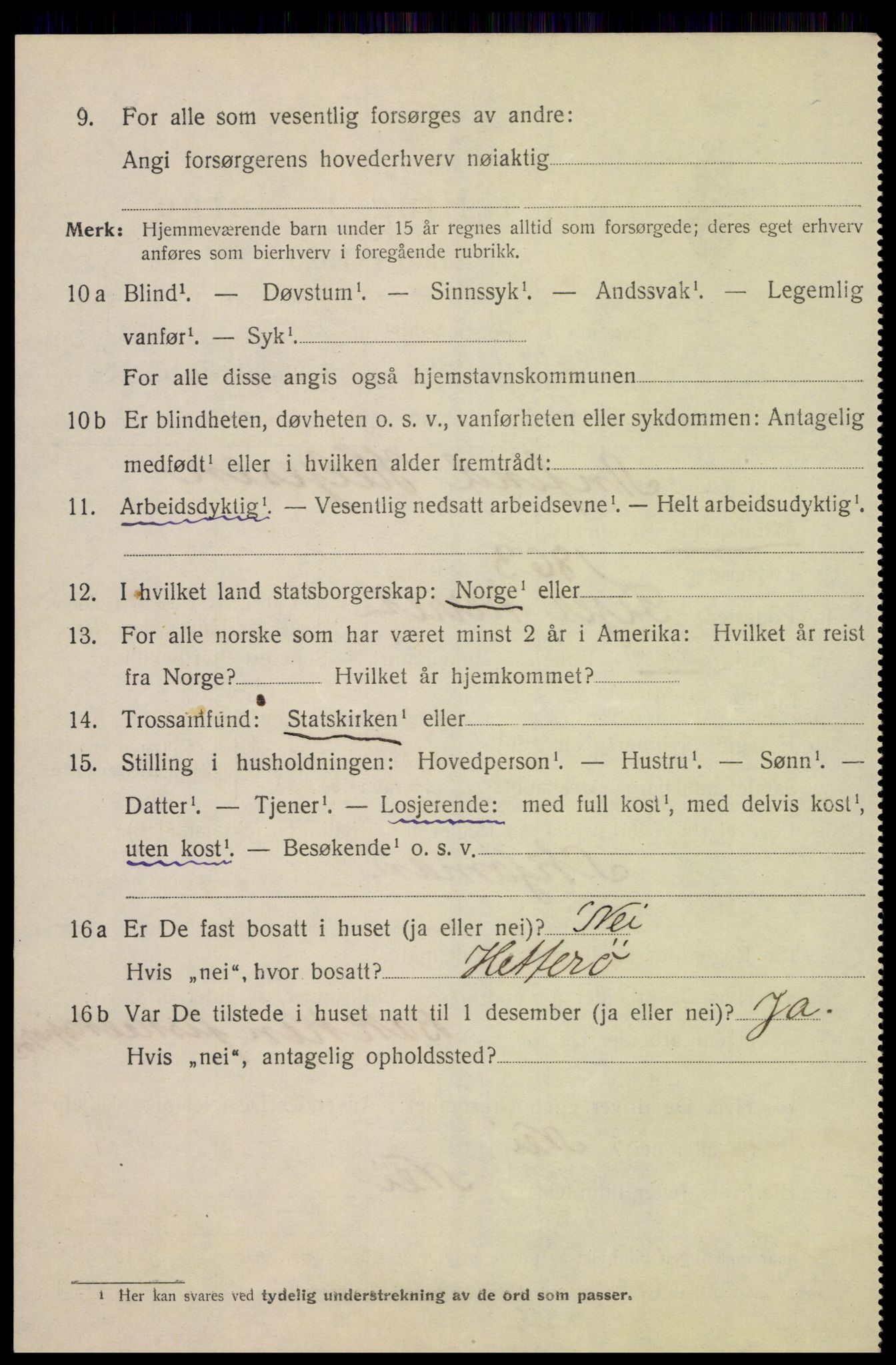 SAK, Folketelling 1920 for 1004 Flekkefjord kjøpstad, 1920, s. 3271