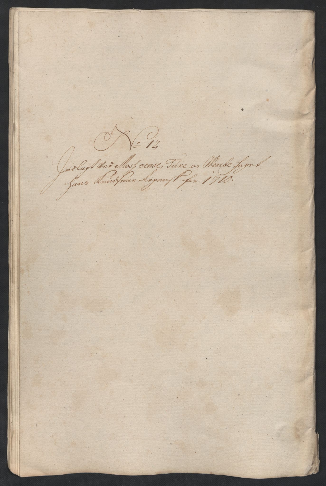 Rentekammeret inntil 1814, Reviderte regnskaper, Fogderegnskap, RA/EA-4092/R04/L0135: Fogderegnskap Moss, Onsøy, Tune, Veme og Åbygge, 1709-1710, s. 355