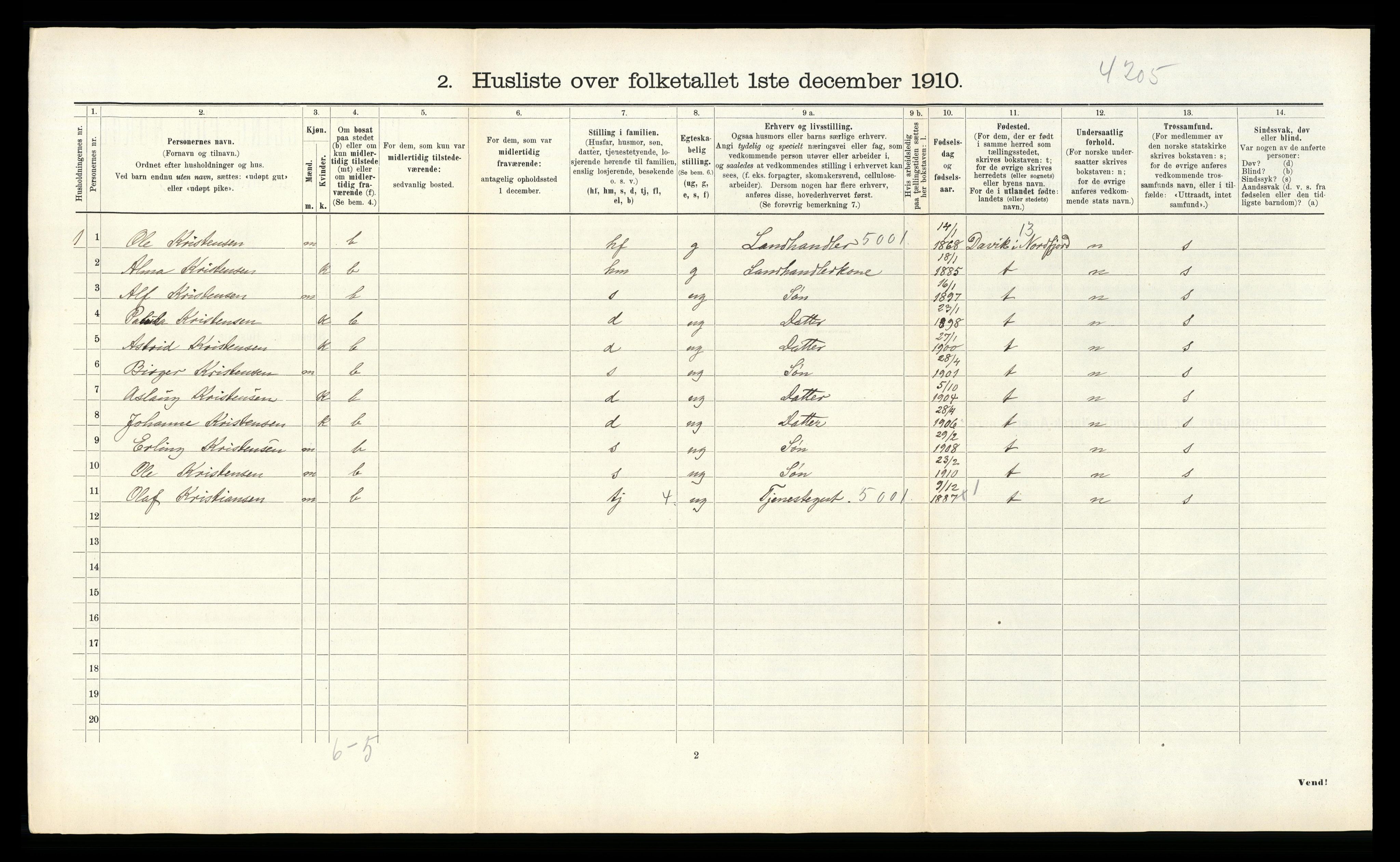 RA, Folketelling 1910 for 1754 Gravvik herred, 1910, s. 162