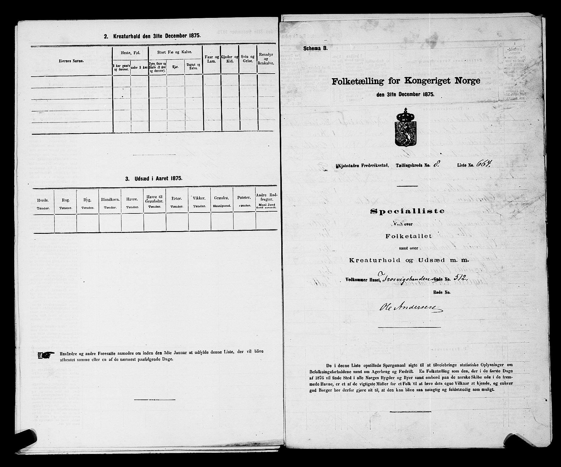 RA, Folketelling 1875 for 0103B Fredrikstad prestegjeld, Fredrikstad kjøpstad, 1875, s. 1506