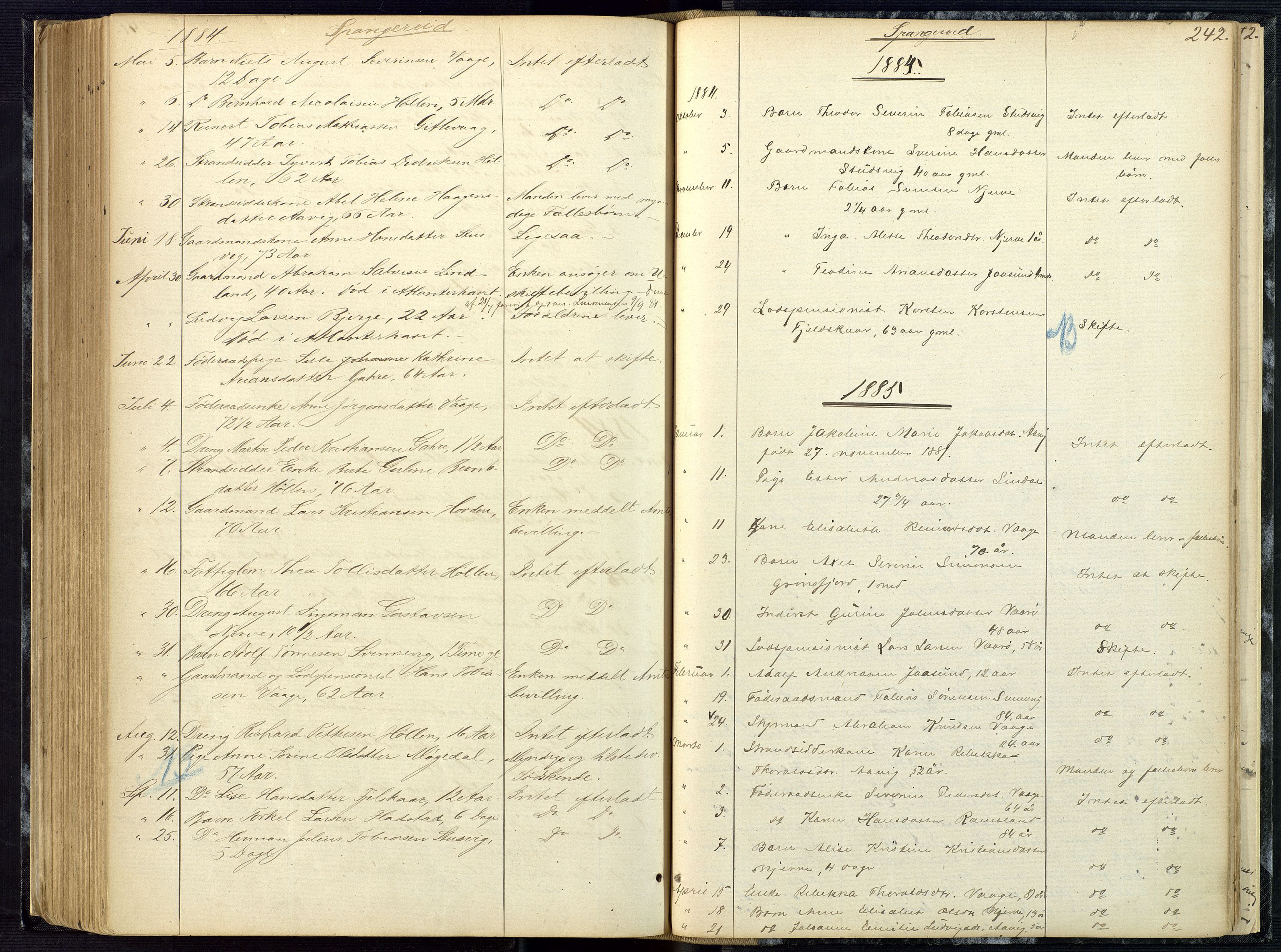 Mandal sorenskriveri, AV/SAK-1221-0005/001/H/Ha/L0001: Dødsfall hele sorenskriveriet nr A1, 1862-1901, s. 241b-242a
