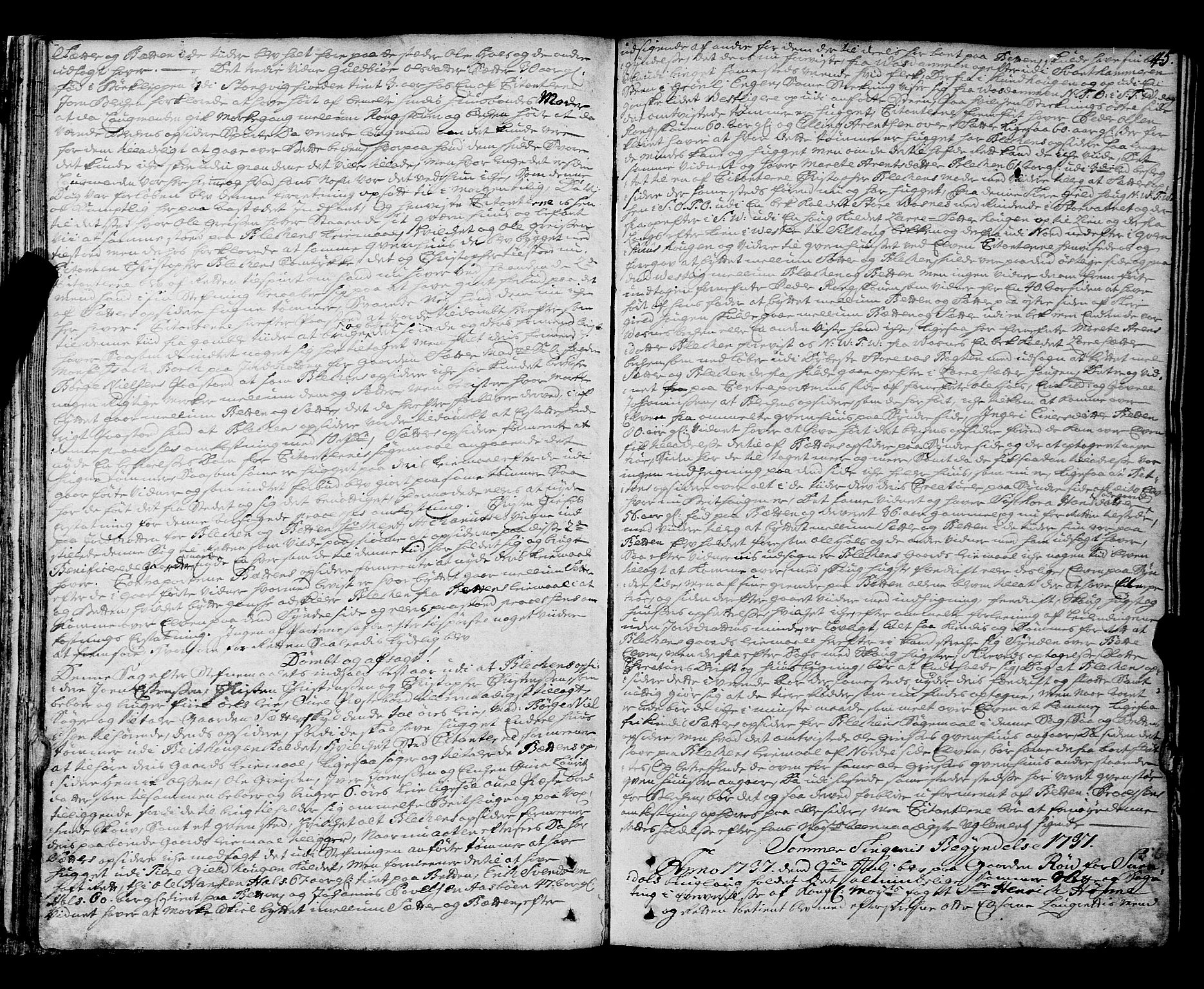Nordmøre sorenskriveri, SAT/A-4132/1/1/1A/L0020: Tingbok nr. 19, 1736-1740, s. 45