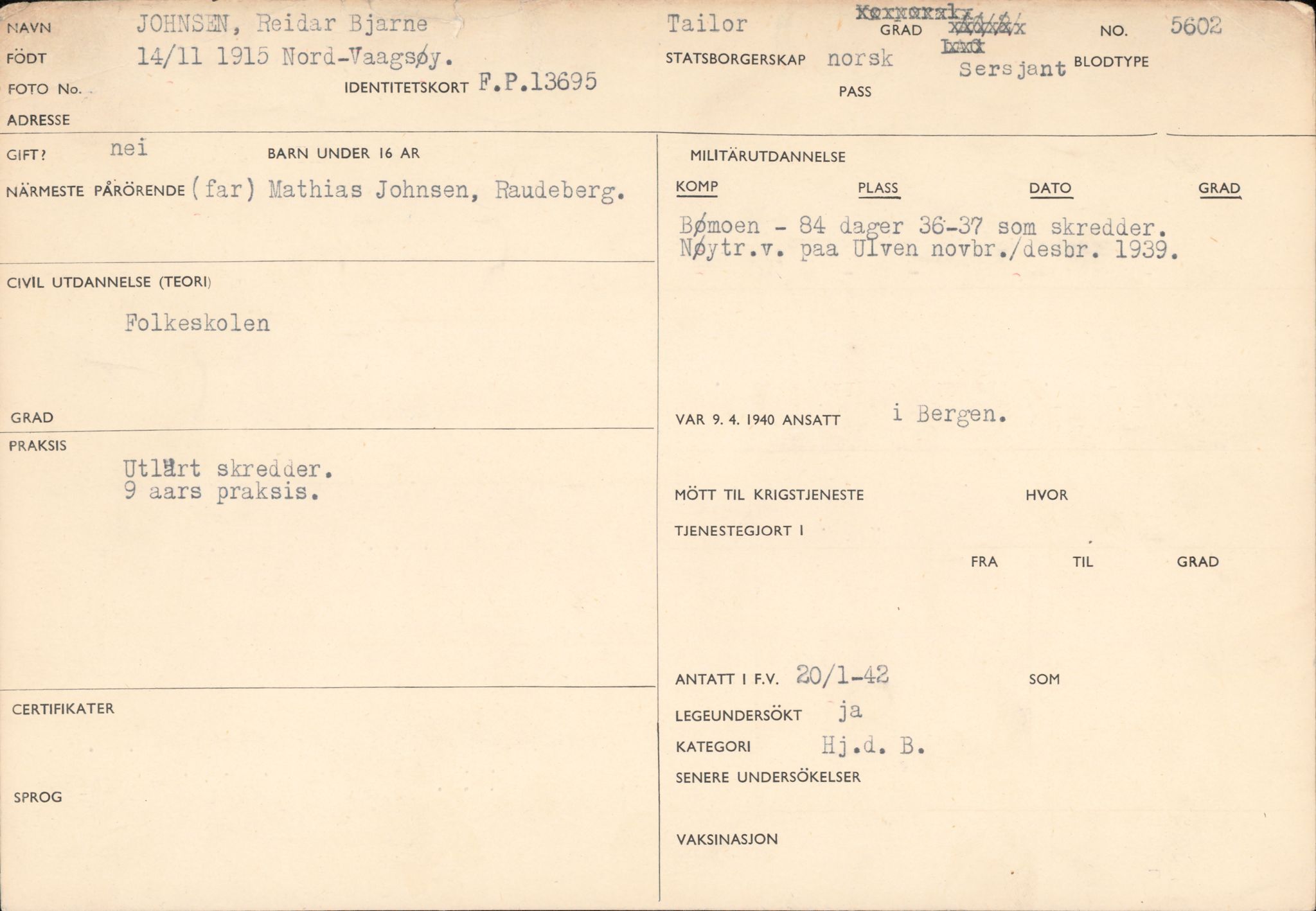 Forsvaret, Forsvarets overkommando/Luftforsvarsstaben, RA/RAFA-4079/P/Pa/L0041: Personellpapirer, 1915, s. 210