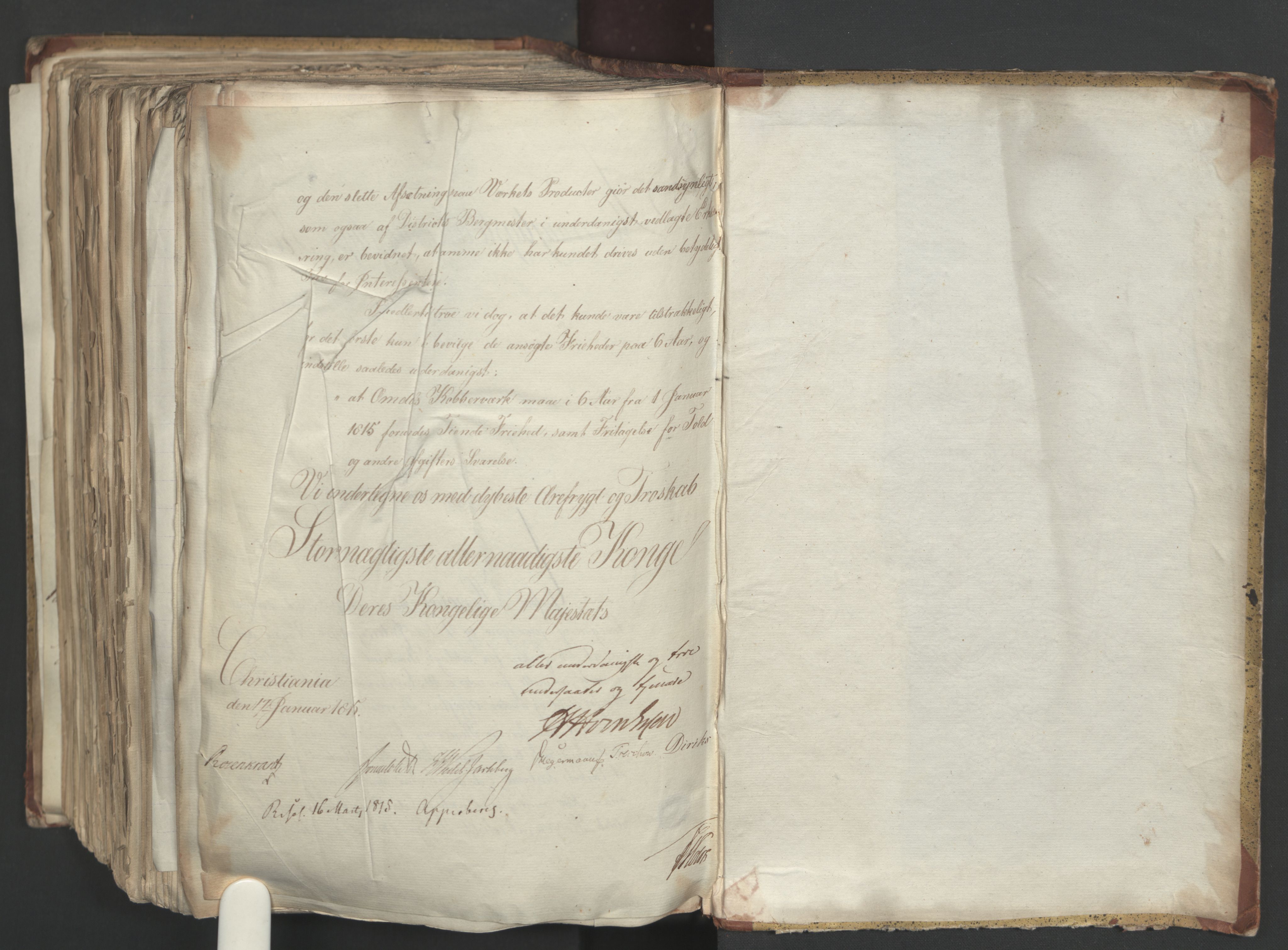 Statsrådsavdelingen i Stockholm, AV/RA-S-1003/D/Da/L0001: Regjeringsinnstillinger nr. 1-262, 1814-1815, s. 594