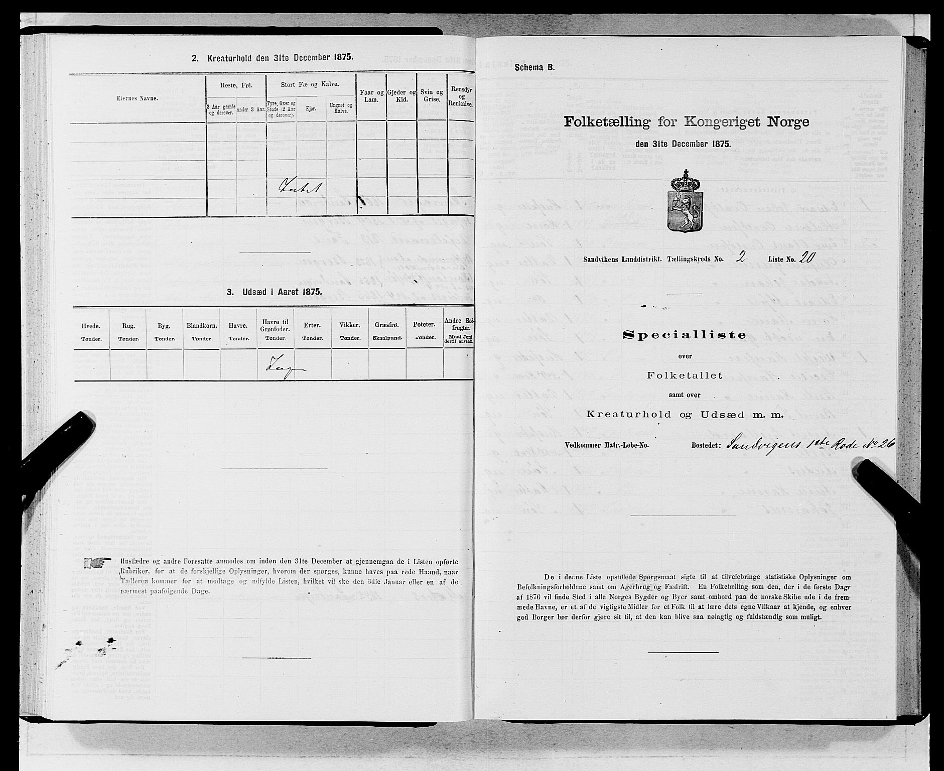 SAB, Folketelling 1875 for 1281L Bergen landdistrikt, Domkirkens landsokn og Sandvikens landsokn, 1875, s. 165