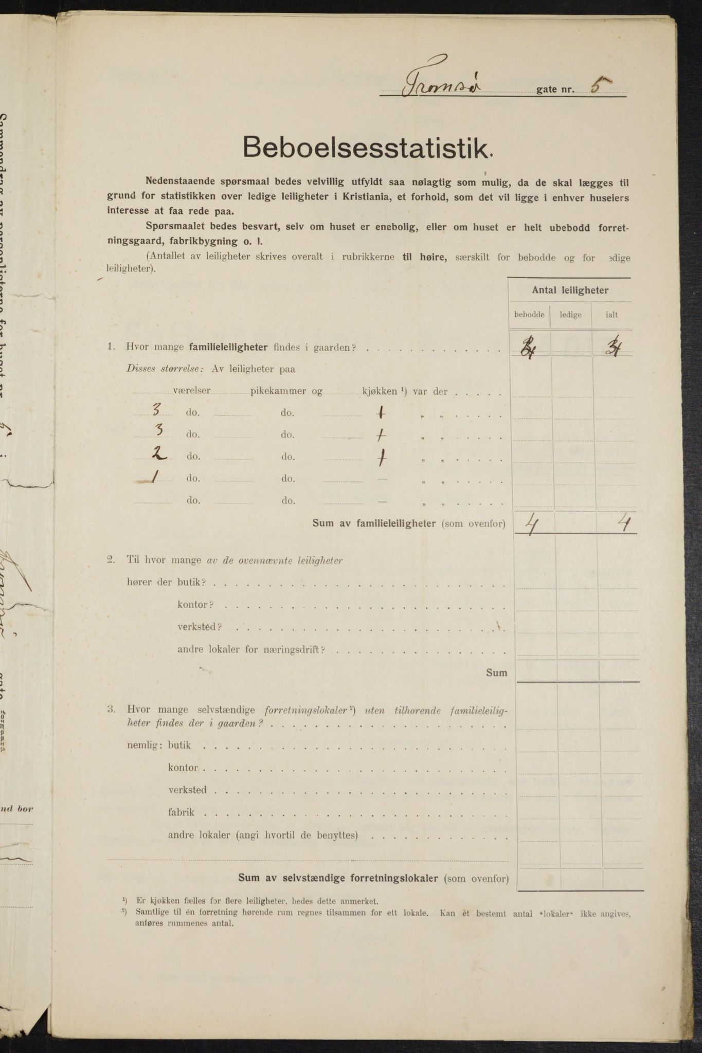 OBA, Kommunal folketelling 1.2.1914 for Kristiania, 1914, s. 116480