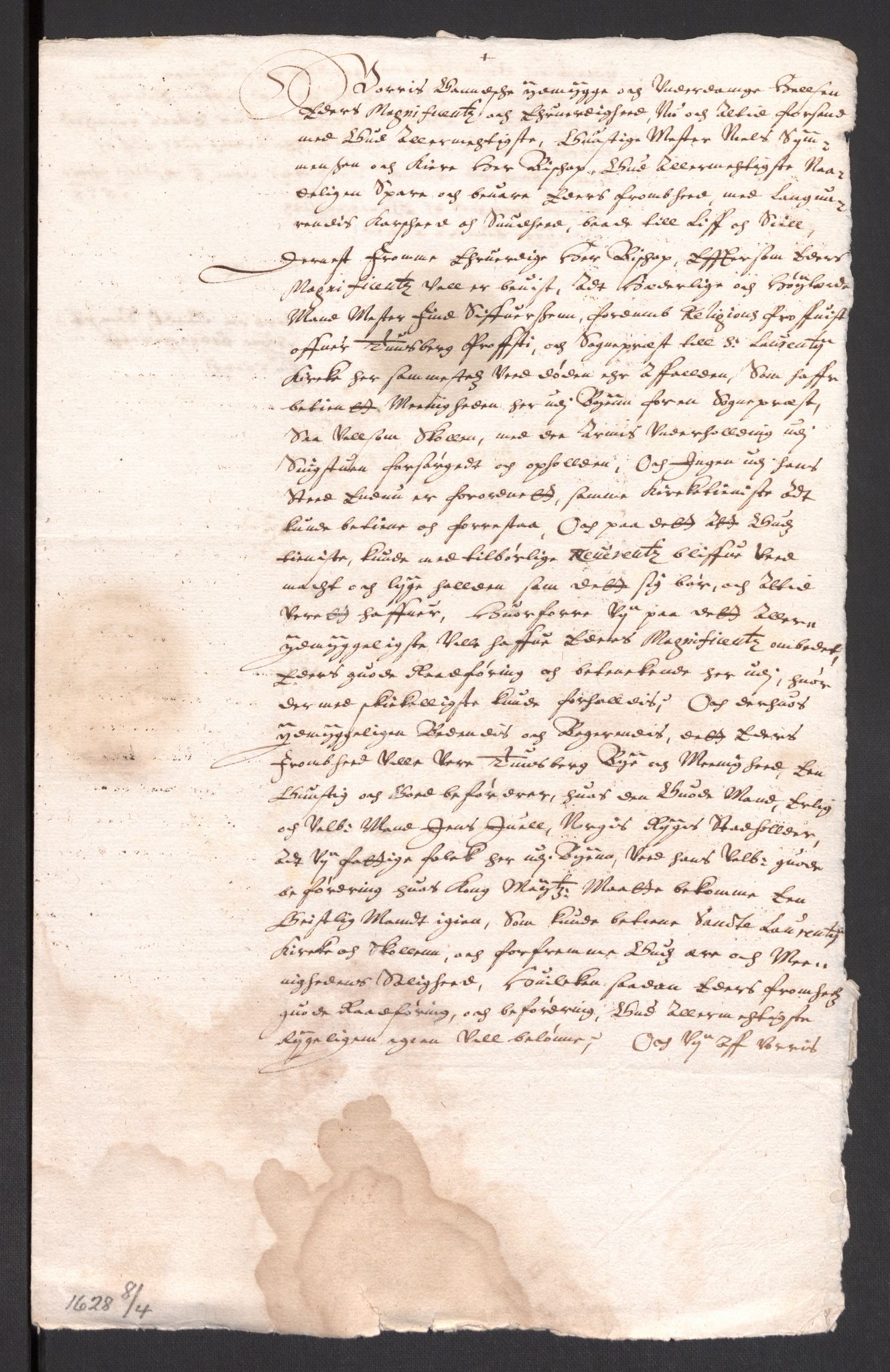 Danske Kanselli 1572-1799, AV/RA-EA-3023/F/Fc/Fcc/Fcca/L0004: Norske innlegg 1572-1799, 1626-1628, s. 261