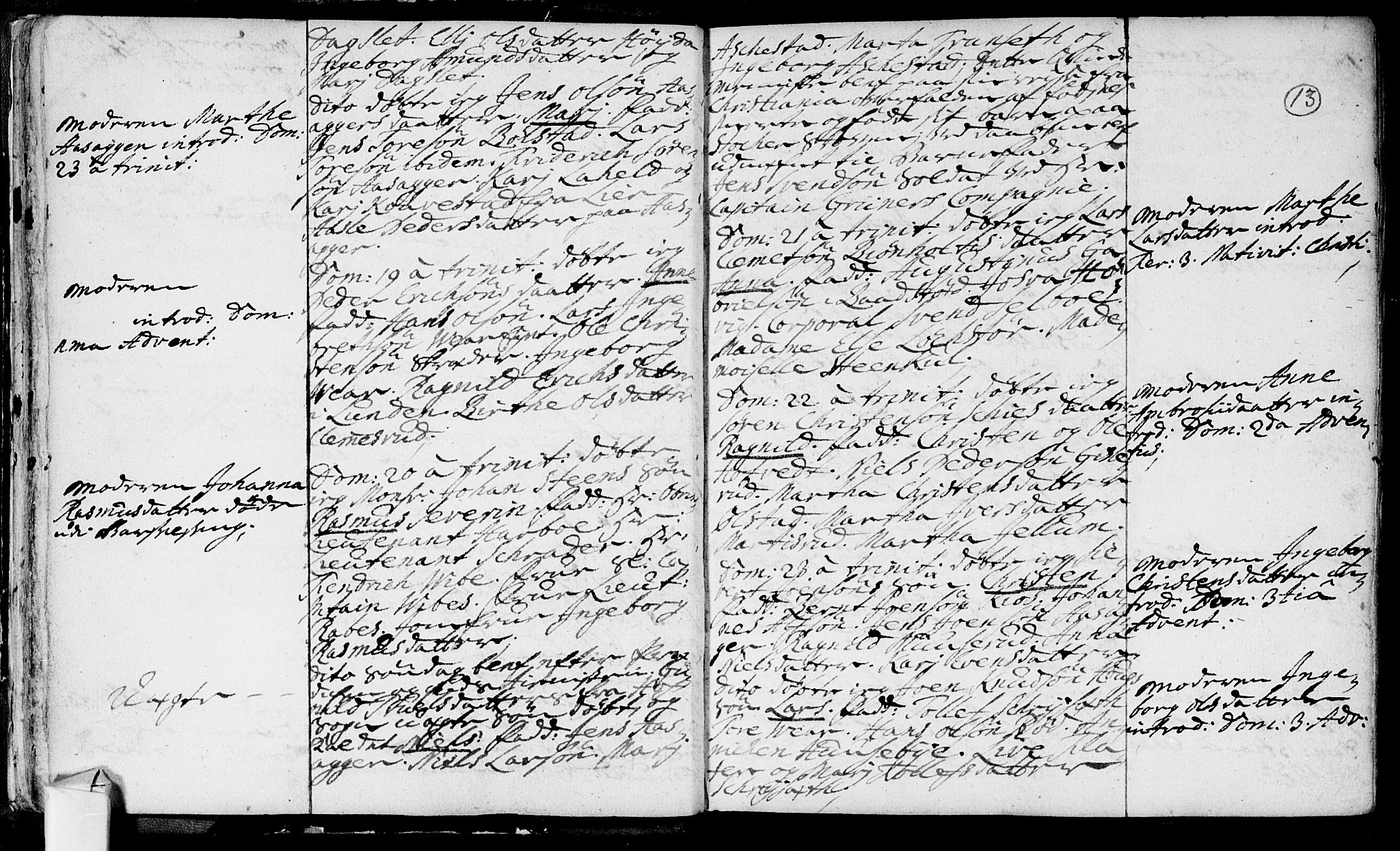 Røyken kirkebøker, SAKO/A-241/F/Fa/L0002: Ministerialbok nr. 2, 1731-1782, s. 13