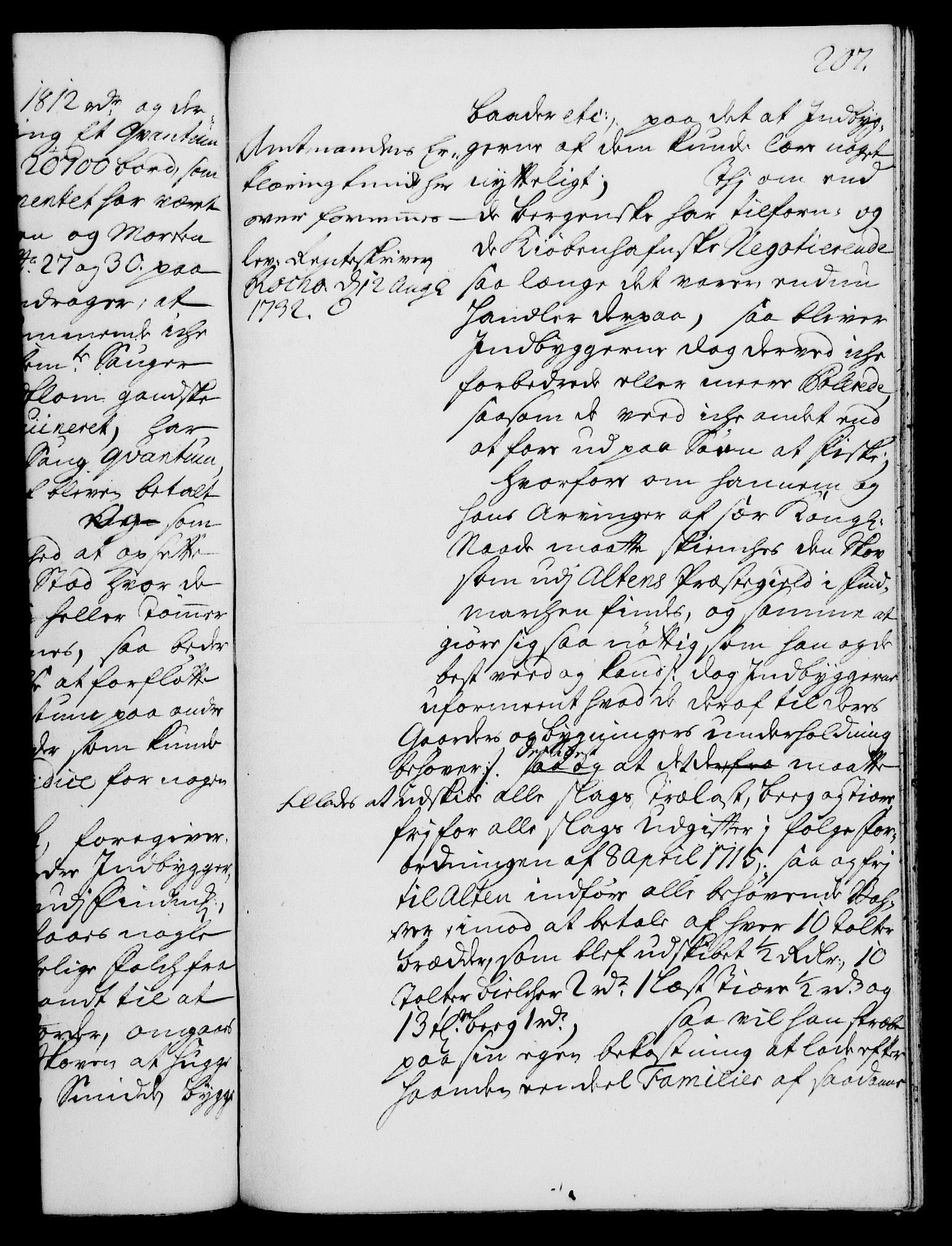 Rentekammeret, Kammerkanselliet, AV/RA-EA-3111/G/Gh/Gha/L0014: Norsk ekstraktmemorialprotokoll. Merket RK 53.59, 1731-1732, s. 207