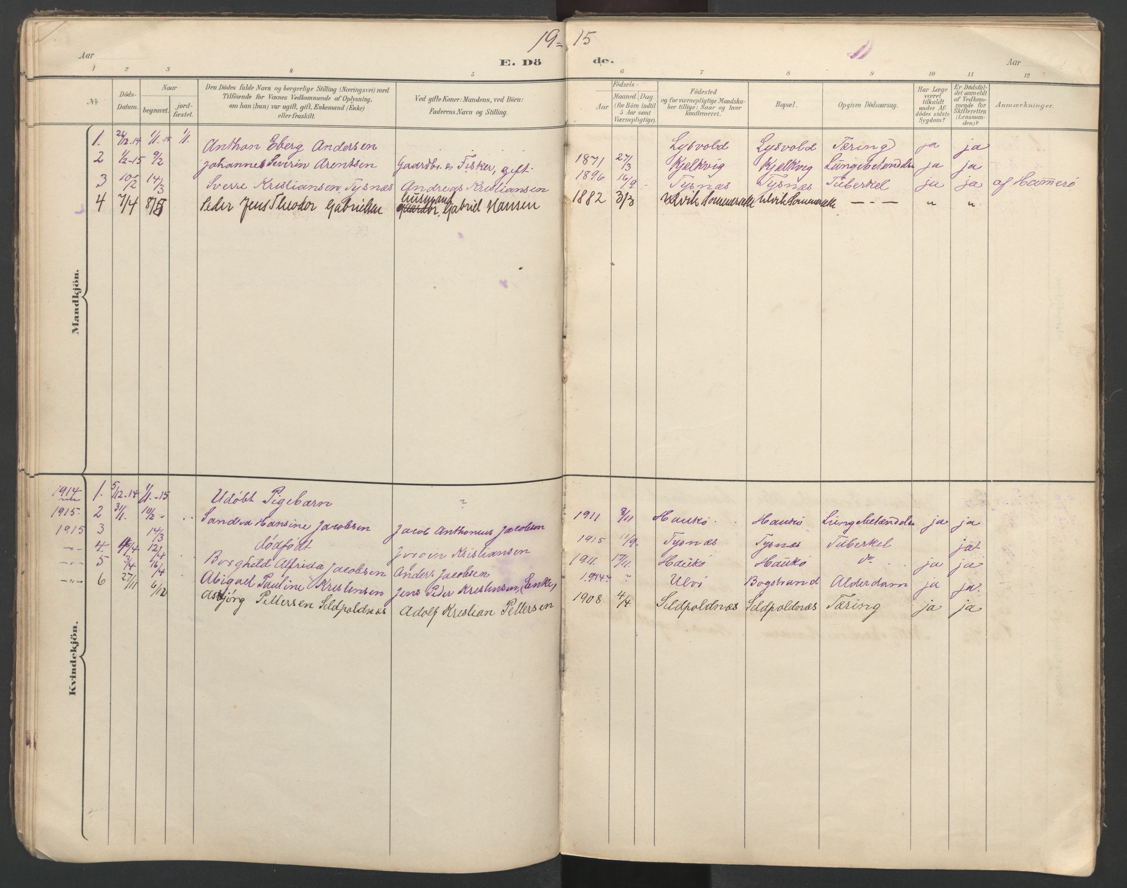 Ministerialprotokoller, klokkerbøker og fødselsregistre - Nordland, AV/SAT-A-1459/862/L0888: Klokkerbok nr. 862C01, 1898-1965