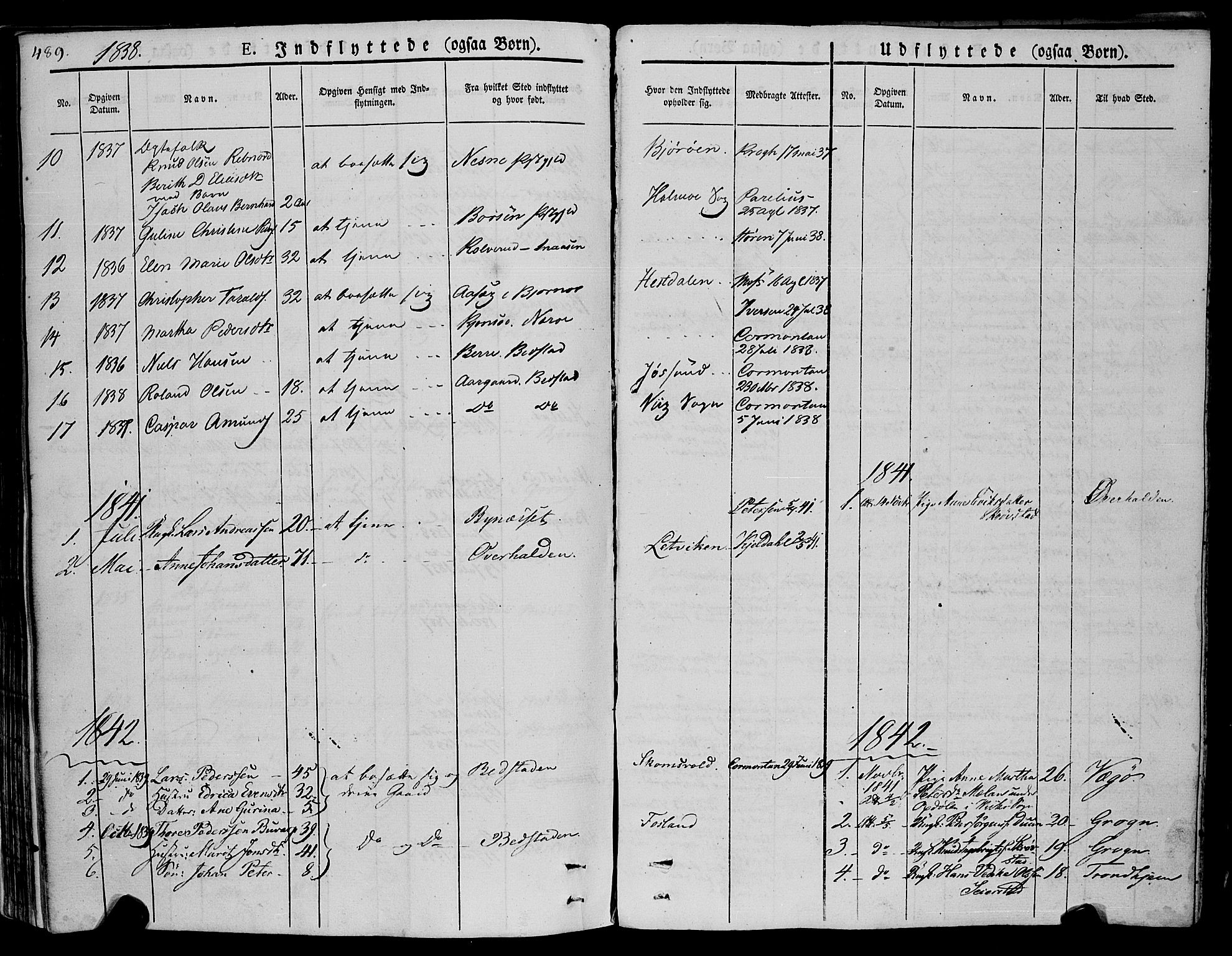 Ministerialprotokoller, klokkerbøker og fødselsregistre - Nord-Trøndelag, SAT/A-1458/773/L0614: Ministerialbok nr. 773A05, 1831-1856, s. 489