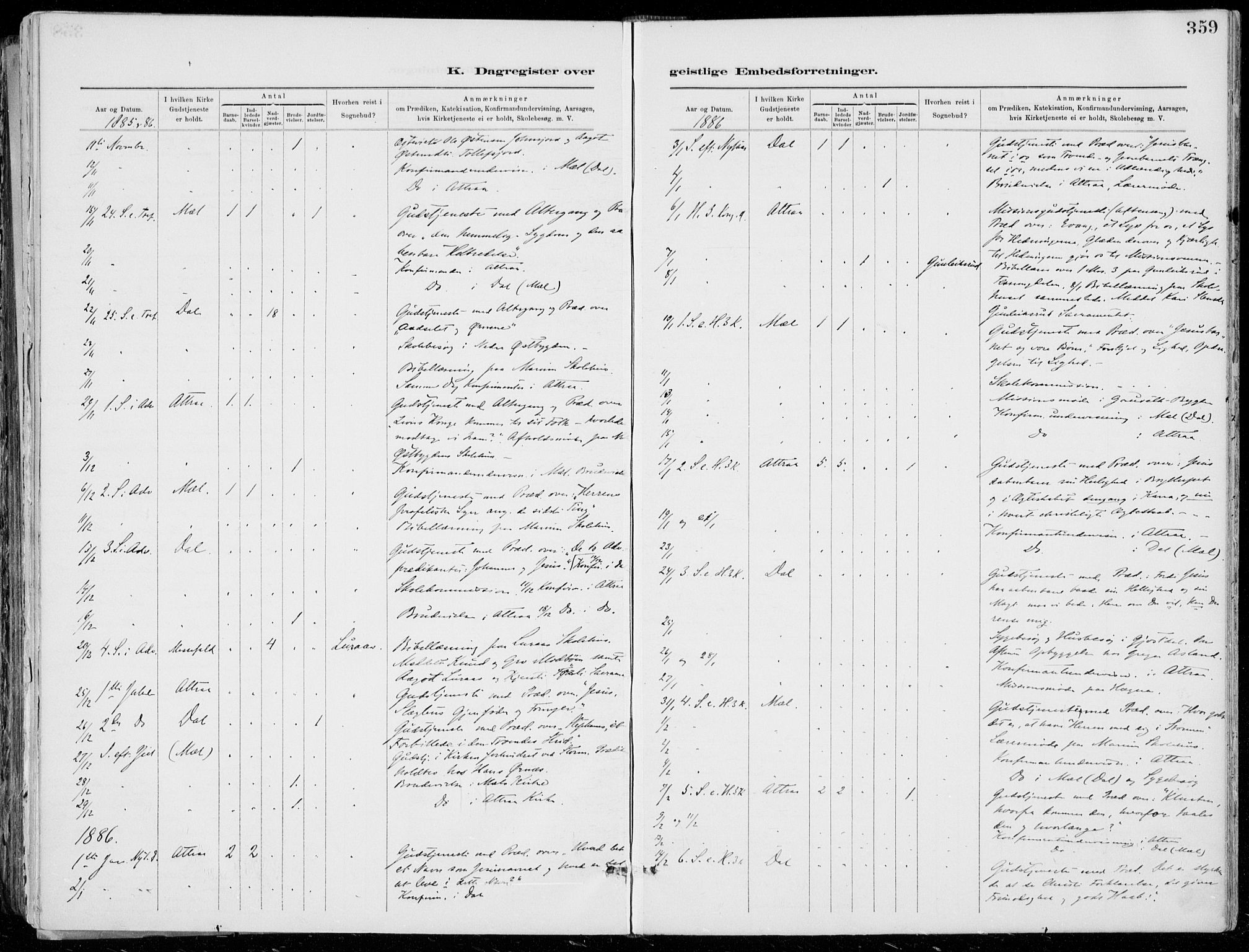 Tinn kirkebøker, AV/SAKO-A-308/F/Fa/L0007: Ministerialbok nr. I 7, 1878-1922, s. 359