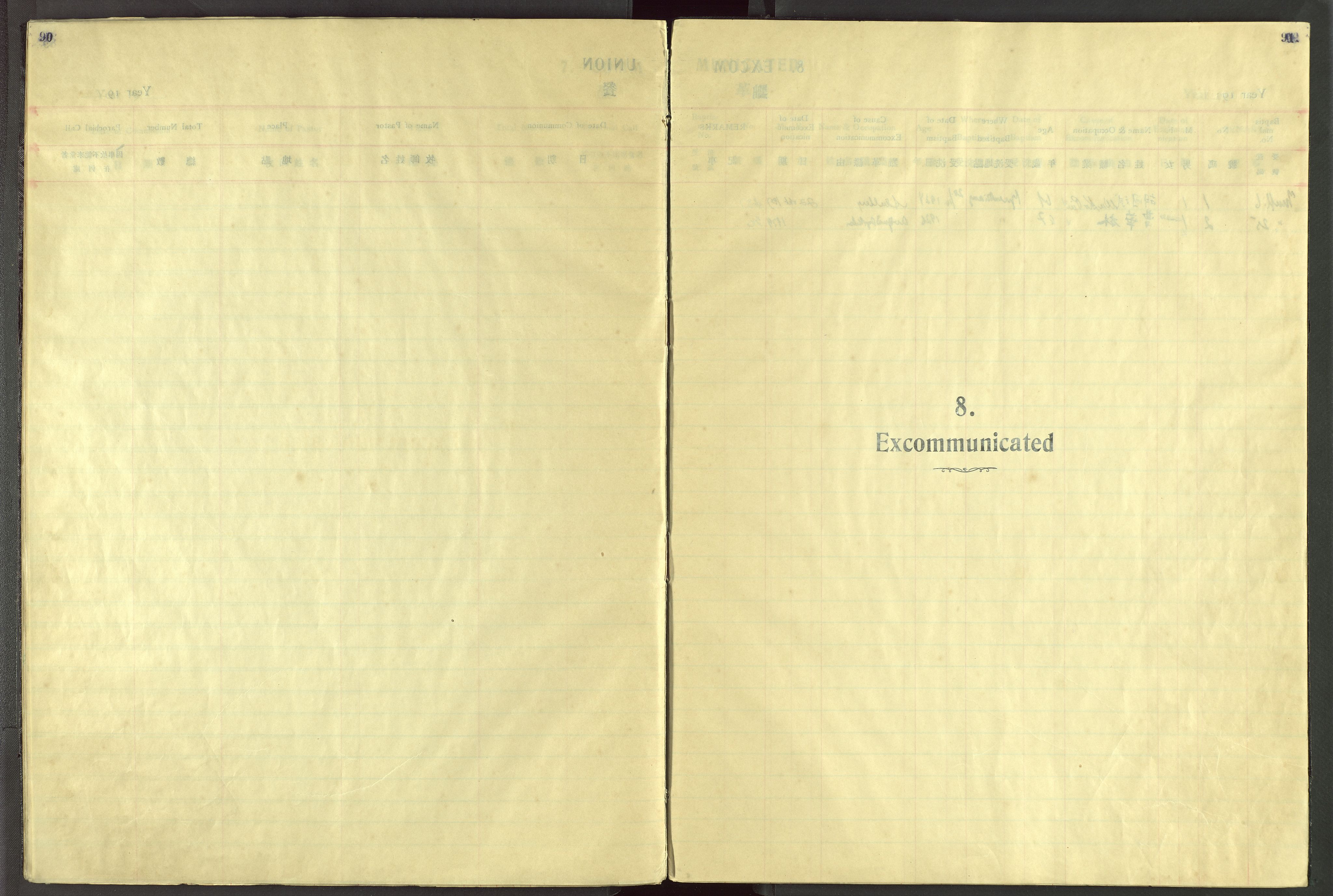 Det Norske Misjonsselskap - utland - Kina (Hunan), VID/MA-A-1065/Dm/L0098: Ministerialbok nr. 136, 1933-1947, s. 90-91