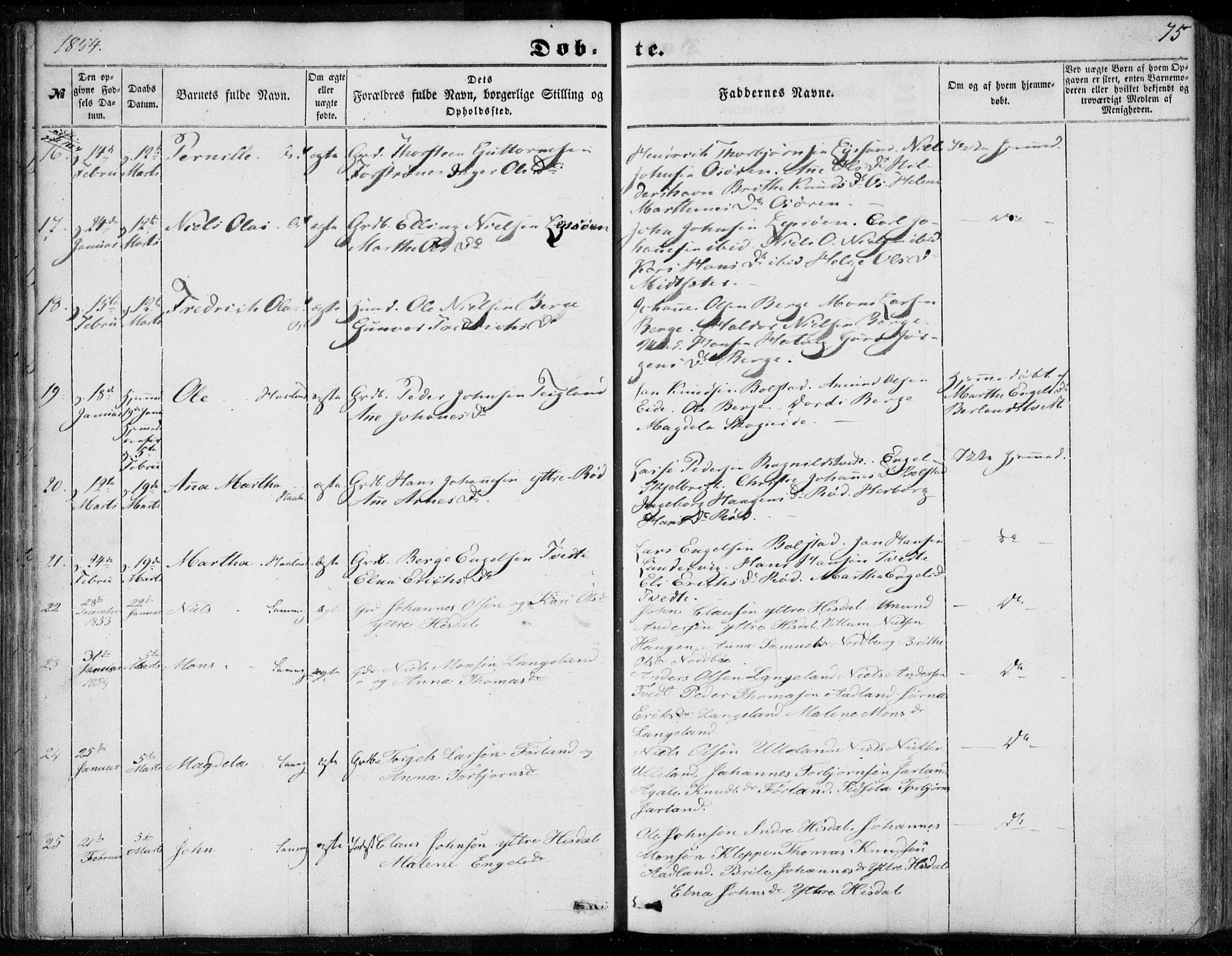 Os sokneprestembete, AV/SAB-A-99929: Ministerialbok nr. A 16, 1851-1859, s. 75