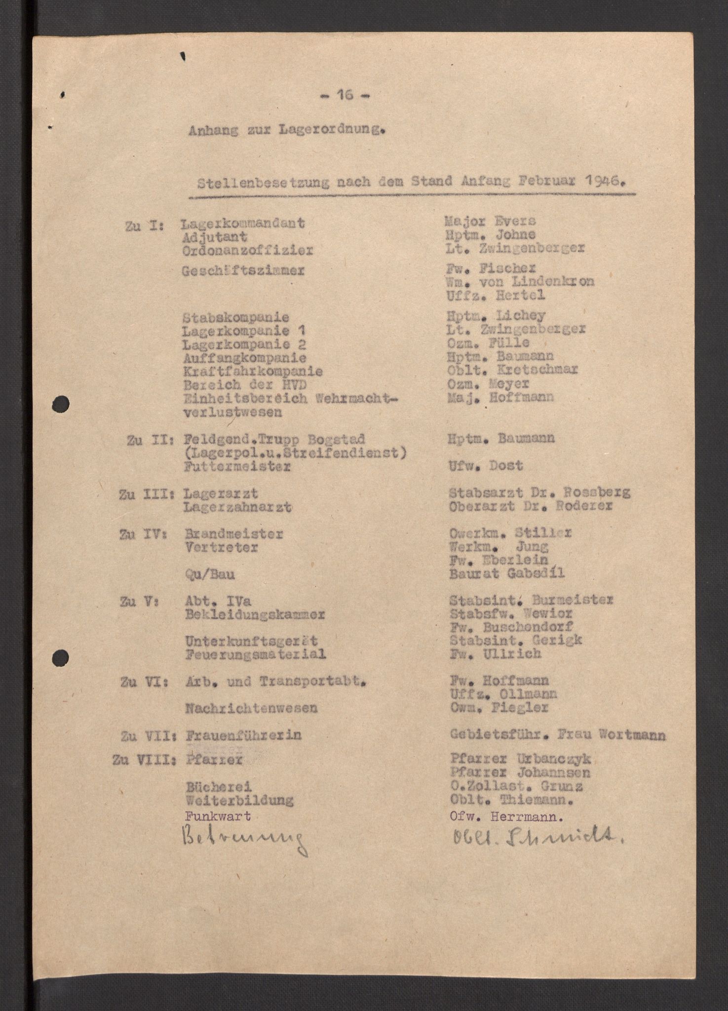 Deutscher Oberbefehlshaber Norwegen (DOBN), AV/RA-RAFA-2197/D/Dja/L0070/0001: DBO Abt. 1a / Lagerordnungen, 1946