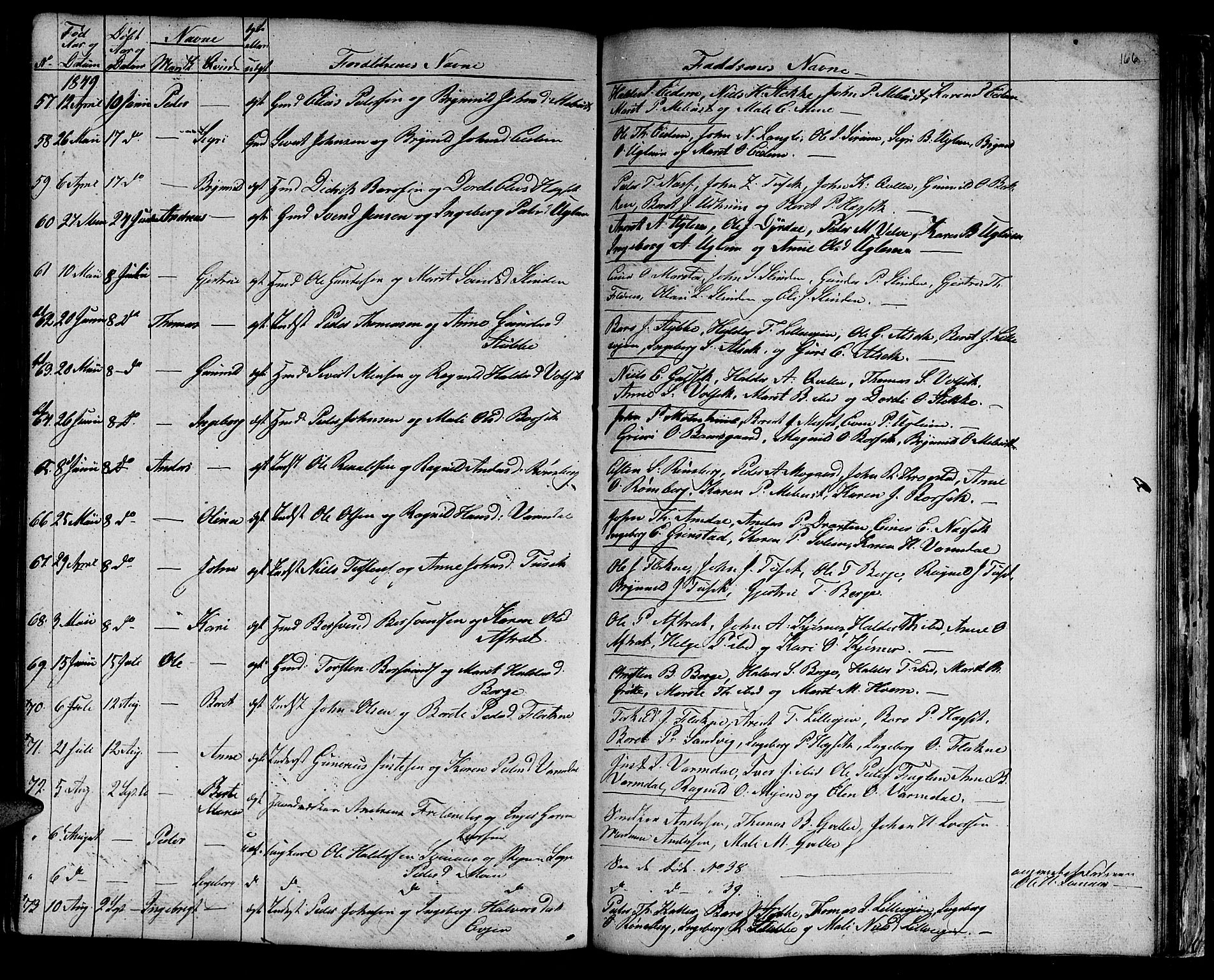 Ministerialprotokoller, klokkerbøker og fødselsregistre - Sør-Trøndelag, SAT/A-1456/695/L1154: Klokkerbok nr. 695C05, 1842-1858, s. 166