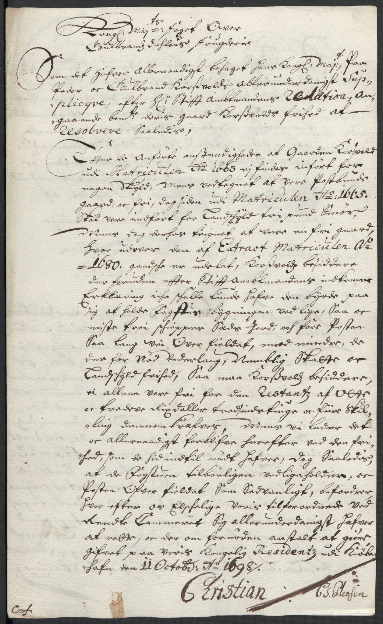 Rentekammeret inntil 1814, Reviderte regnskaper, Fogderegnskap, RA/EA-4092/R17/L1171: Fogderegnskap Gudbrandsdal, 1698, s. 159