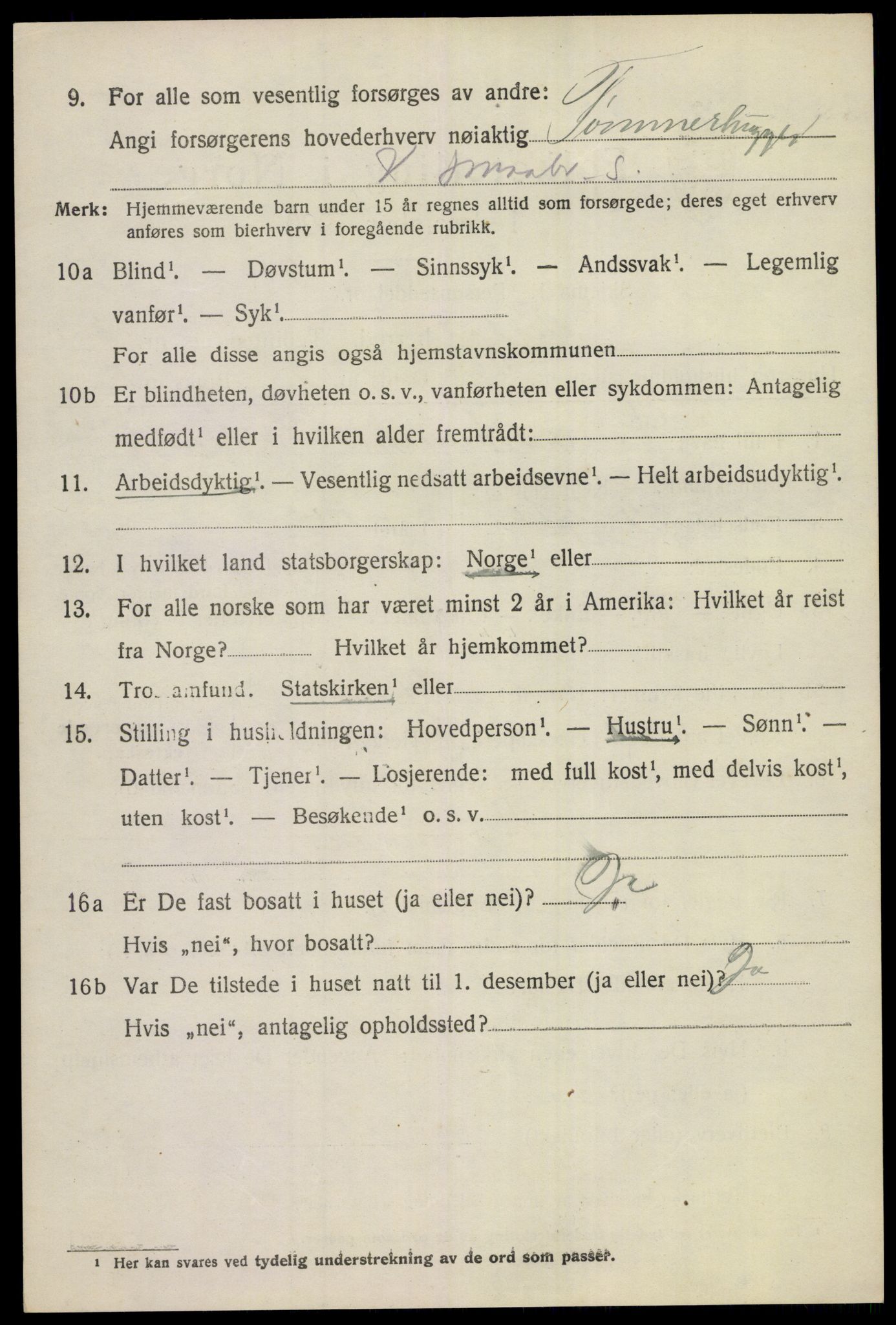 SAKO, Folketelling 1920 for 0621 Sigdal herred, 1920, s. 3147