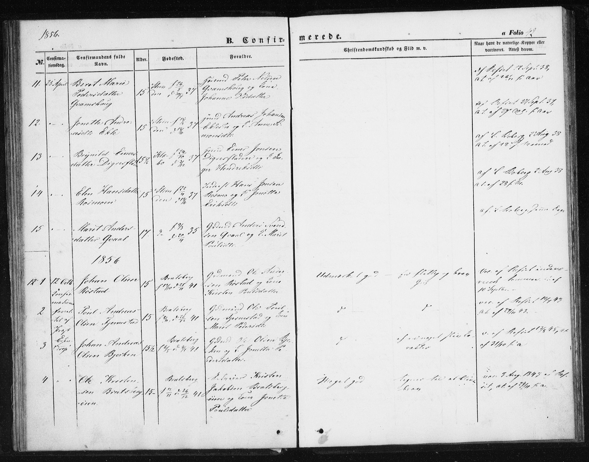 Ministerialprotokoller, klokkerbøker og fødselsregistre - Sør-Trøndelag, SAT/A-1456/608/L0332: Ministerialbok nr. 608A01, 1848-1861, s. 42