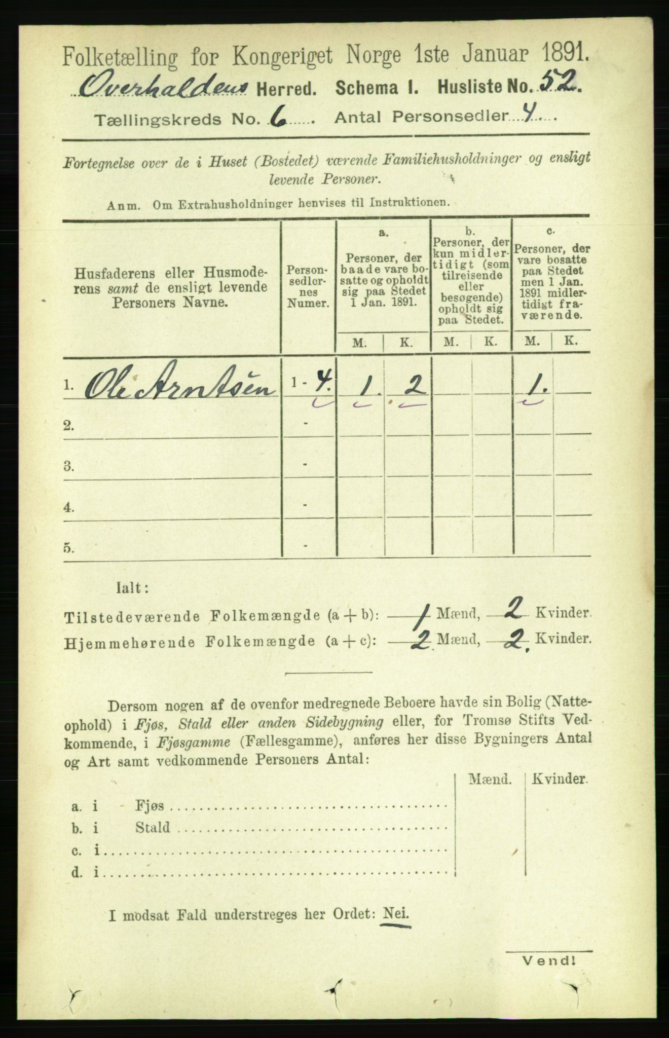 RA, Folketelling 1891 for 1744 Overhalla herred, 1891, s. 2159