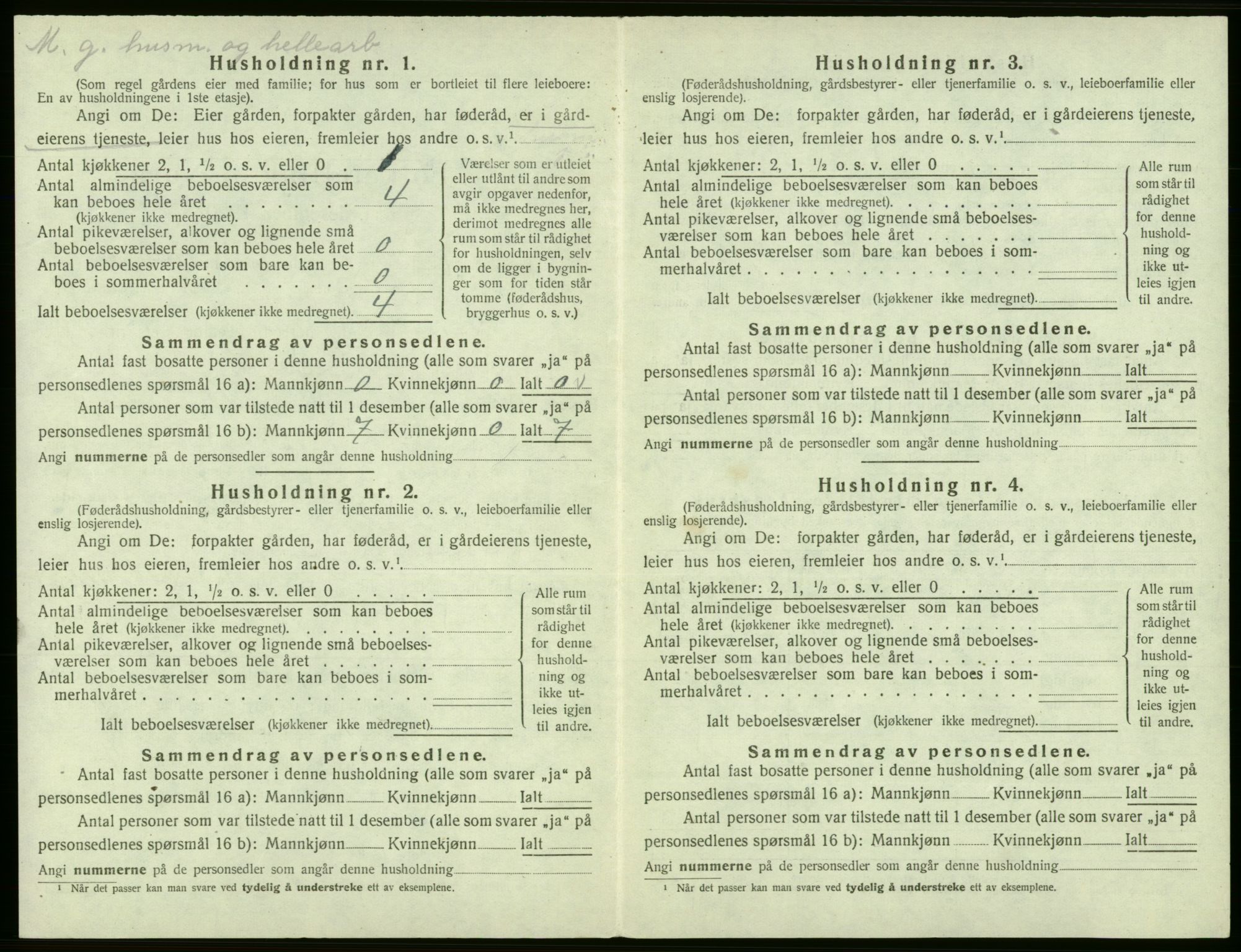 SAB, Folketelling 1920 for 1227 Jondal herred, 1920, s. 298