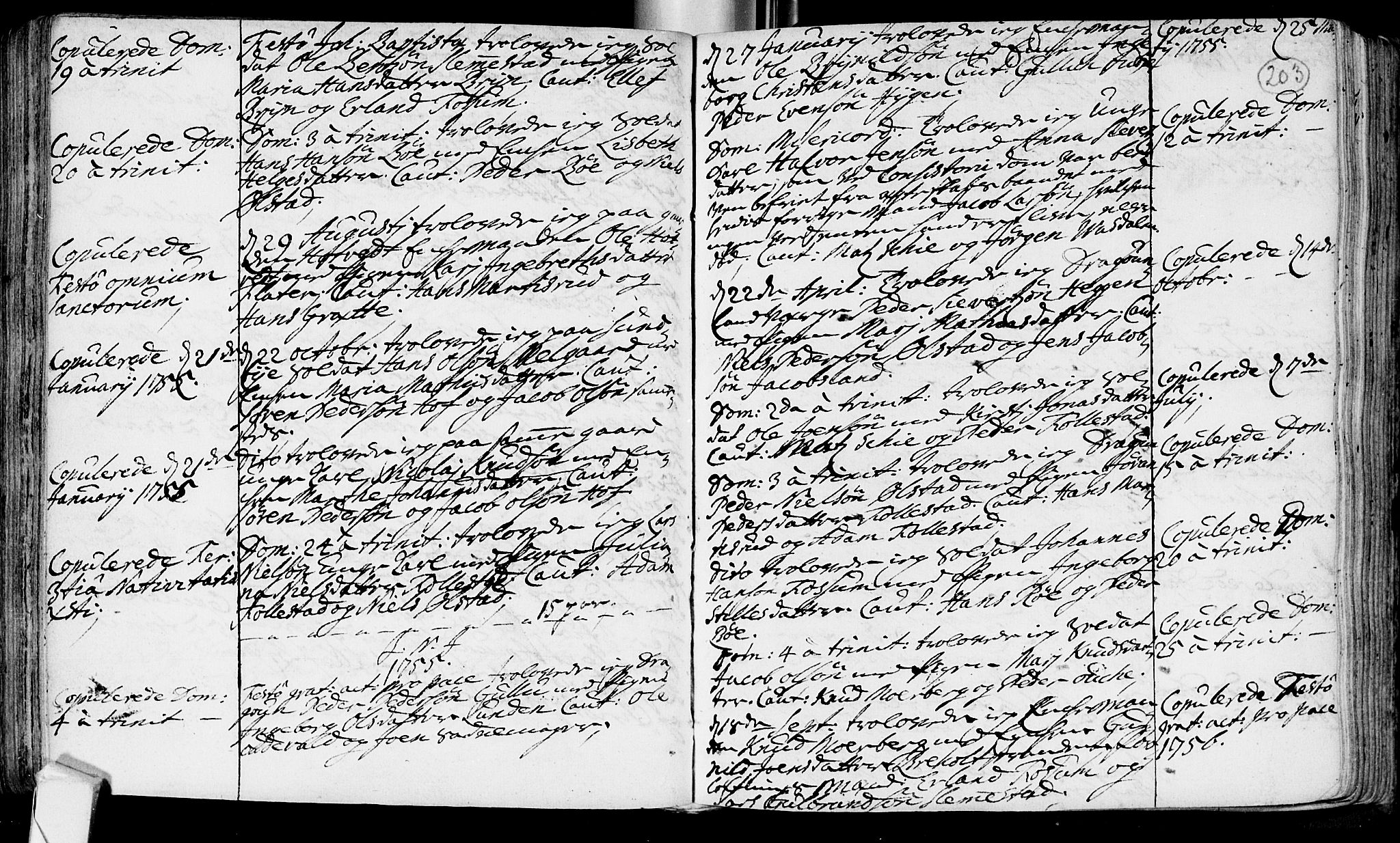Røyken kirkebøker, SAKO/A-241/F/Fa/L0002: Ministerialbok nr. 2, 1731-1782, s. 203