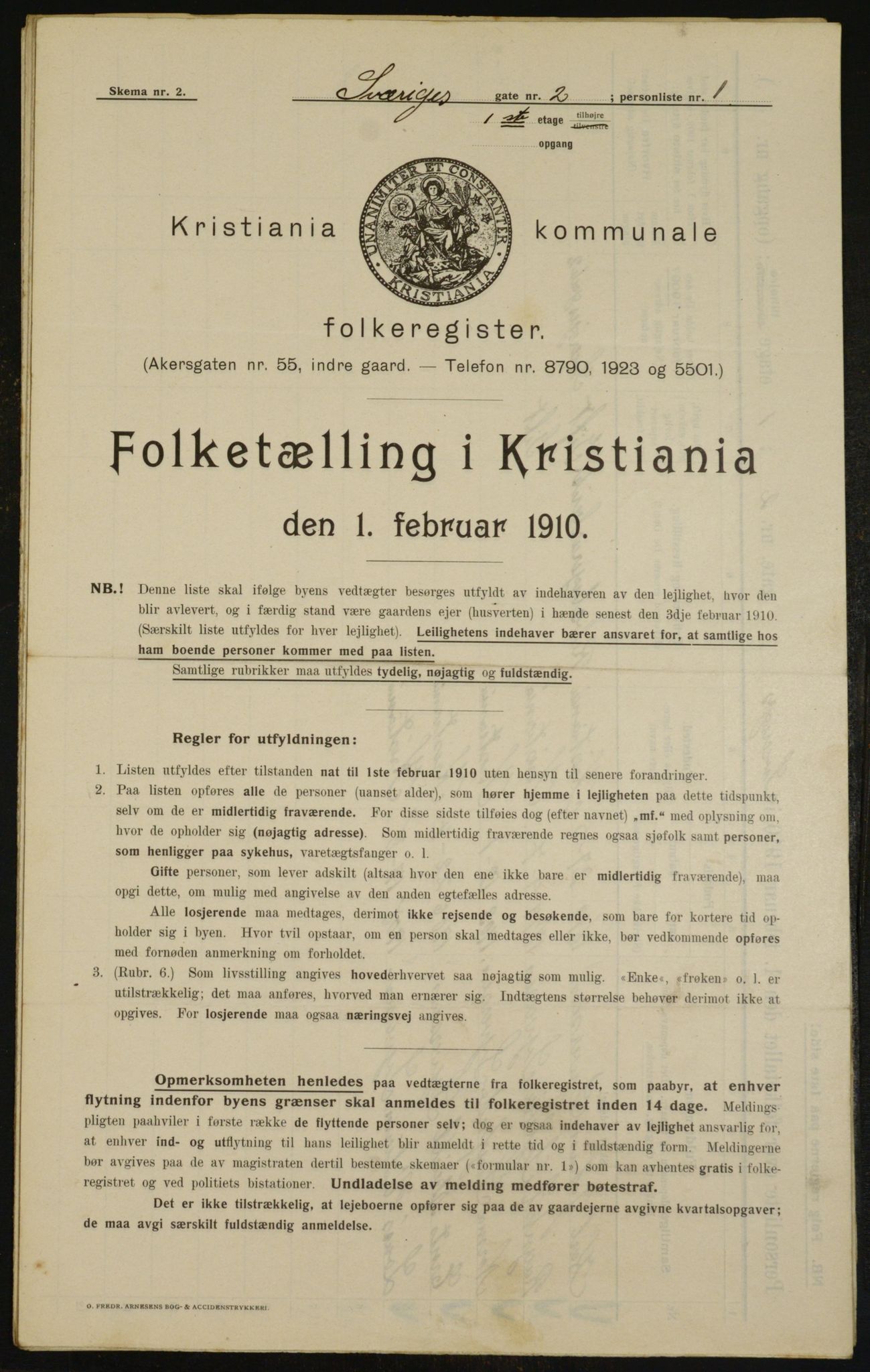 OBA, Kommunal folketelling 1.2.1910 for Kristiania, 1910, s. 100314