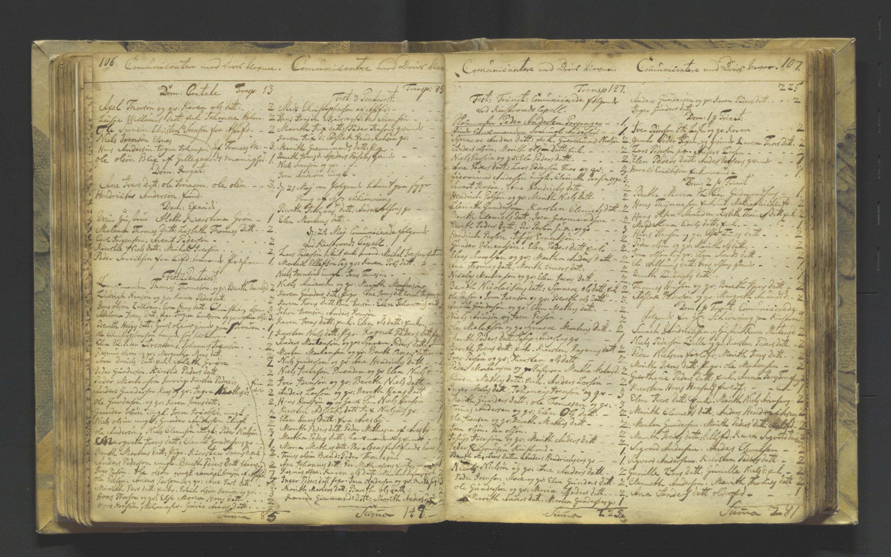 Kistrand/Porsanger sokneprestembete, AV/SATØ-S-1351/H/Ha/L0001.kirke: Ministerialbok nr. 1, 1764-1792, s. 106-107