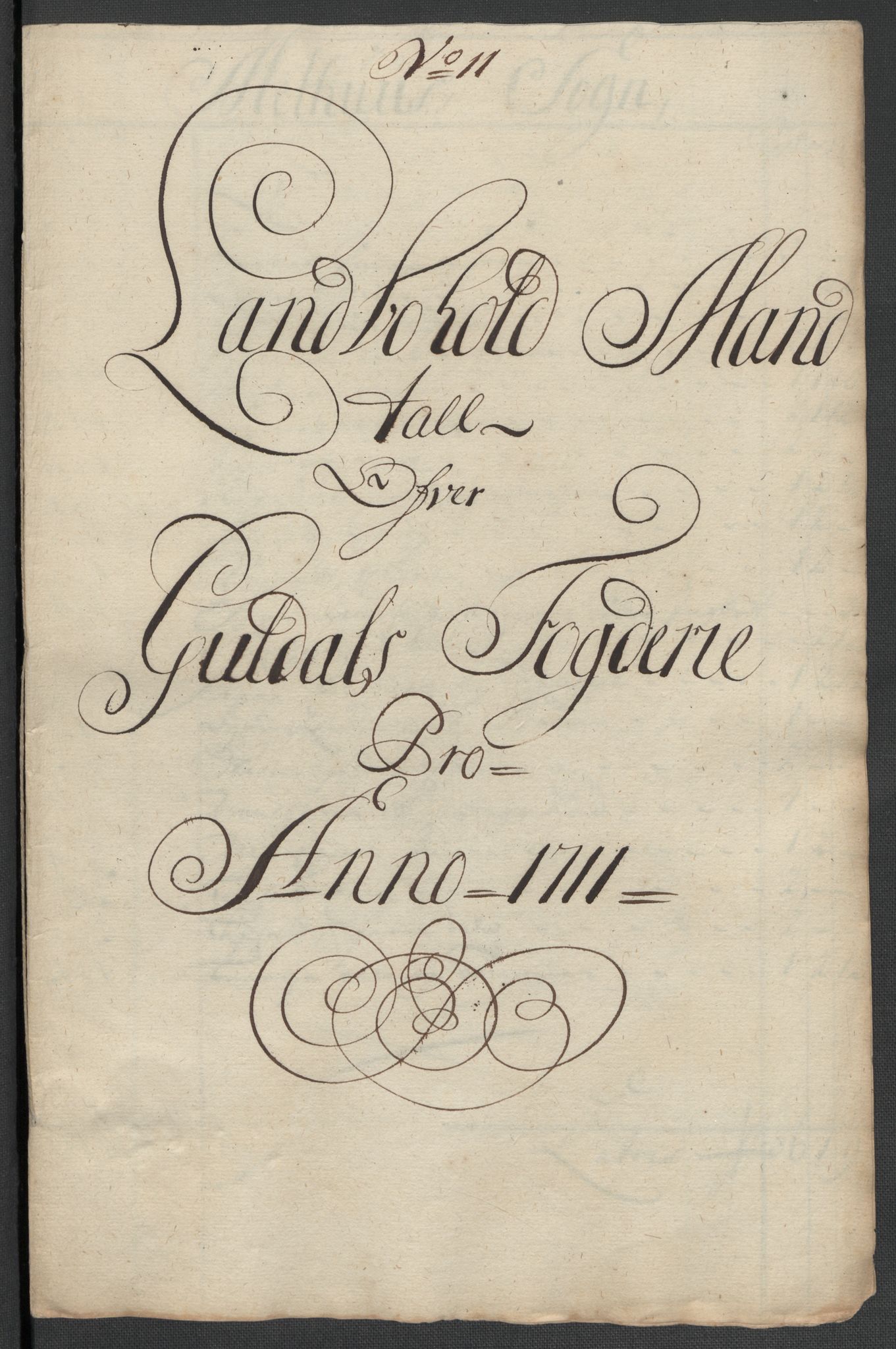 Rentekammeret inntil 1814, Reviderte regnskaper, Fogderegnskap, AV/RA-EA-4092/R60/L3961: Fogderegnskap Orkdal og Gauldal, 1711, s. 372