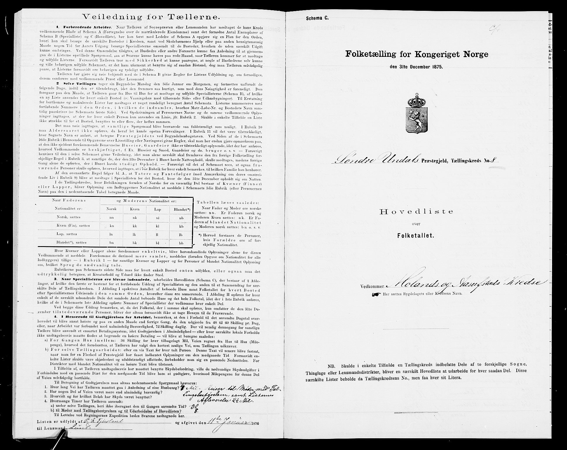 SAK, Folketelling 1875 for 1029P Sør-Audnedal prestegjeld, 1875, s. 62