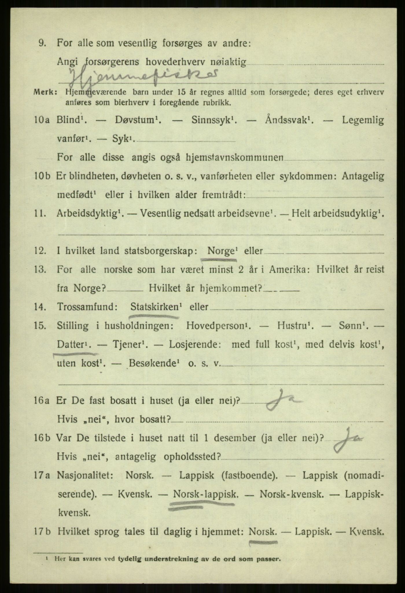 SATØ, Folketelling 1920 for 1936 Karlsøy herred, 1920, s. 1688