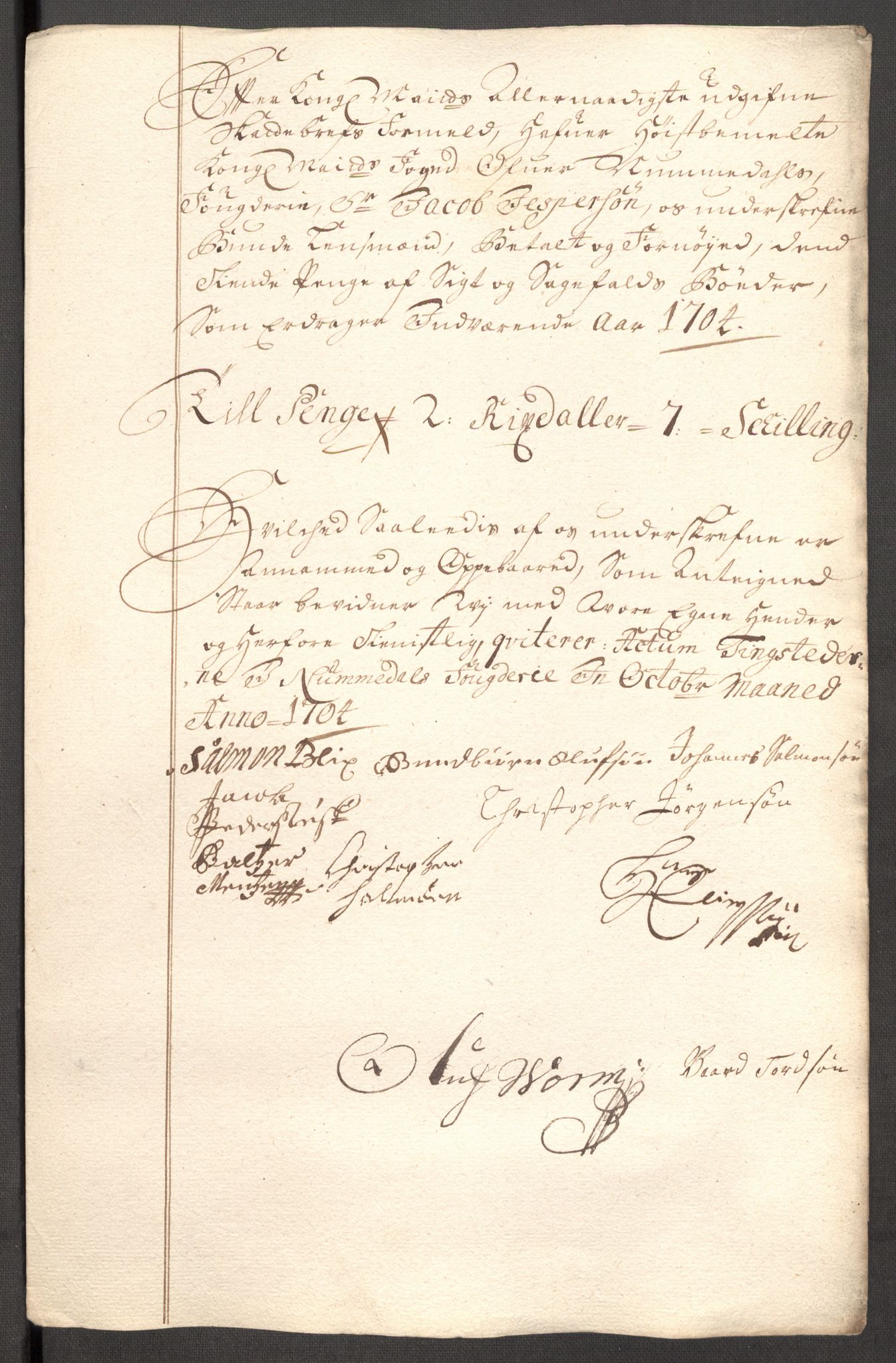 Rentekammeret inntil 1814, Reviderte regnskaper, Fogderegnskap, RA/EA-4092/R64/L4428: Fogderegnskap Namdal, 1703-1704, s. 372