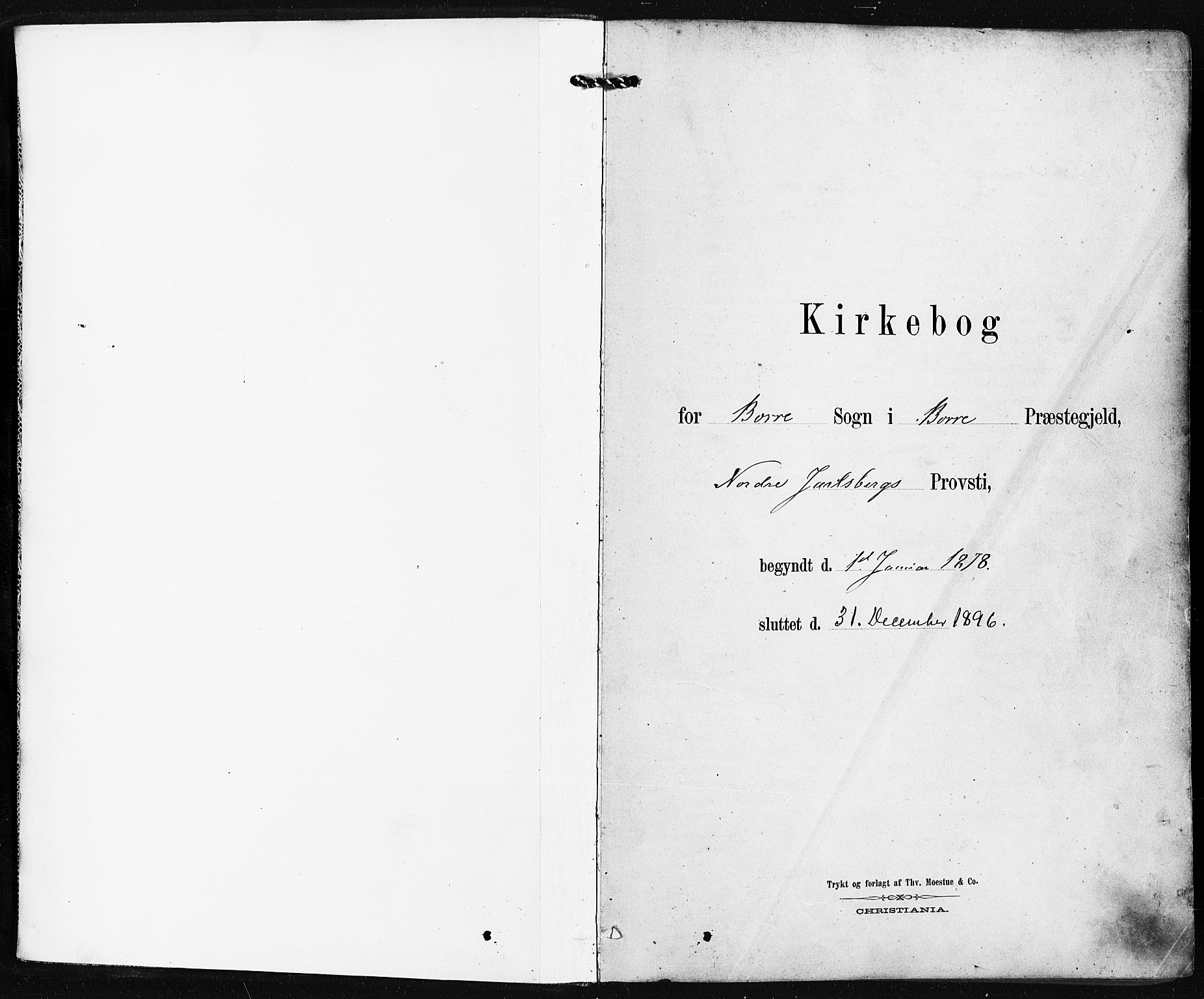 Borre kirkebøker, AV/SAKO-A-338/F/Fa/L0009: Ministerialbok nr. I 9, 1878-1896