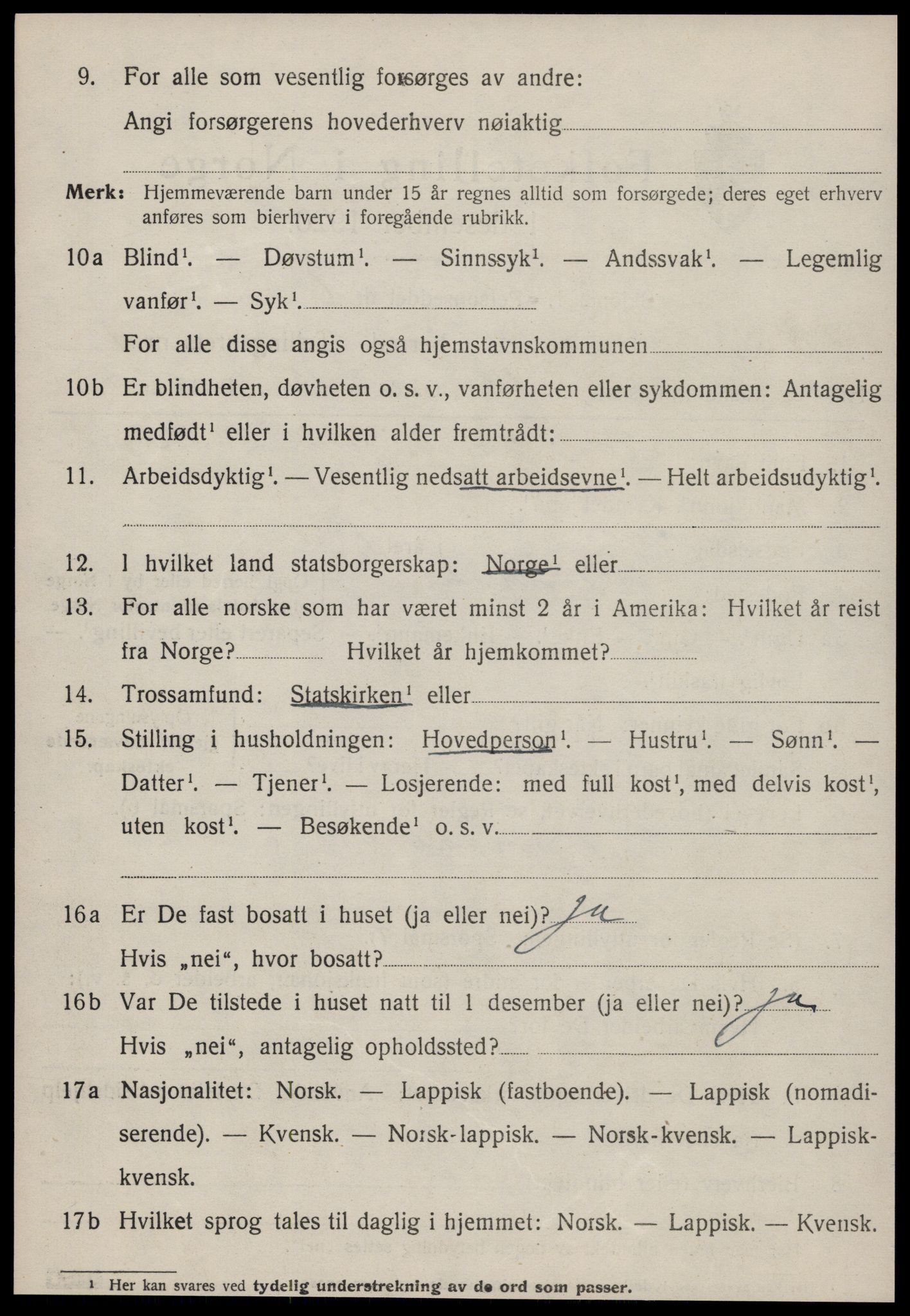 SAT, Folketelling 1920 for 1634 Oppdal herred, 1920, s. 9326