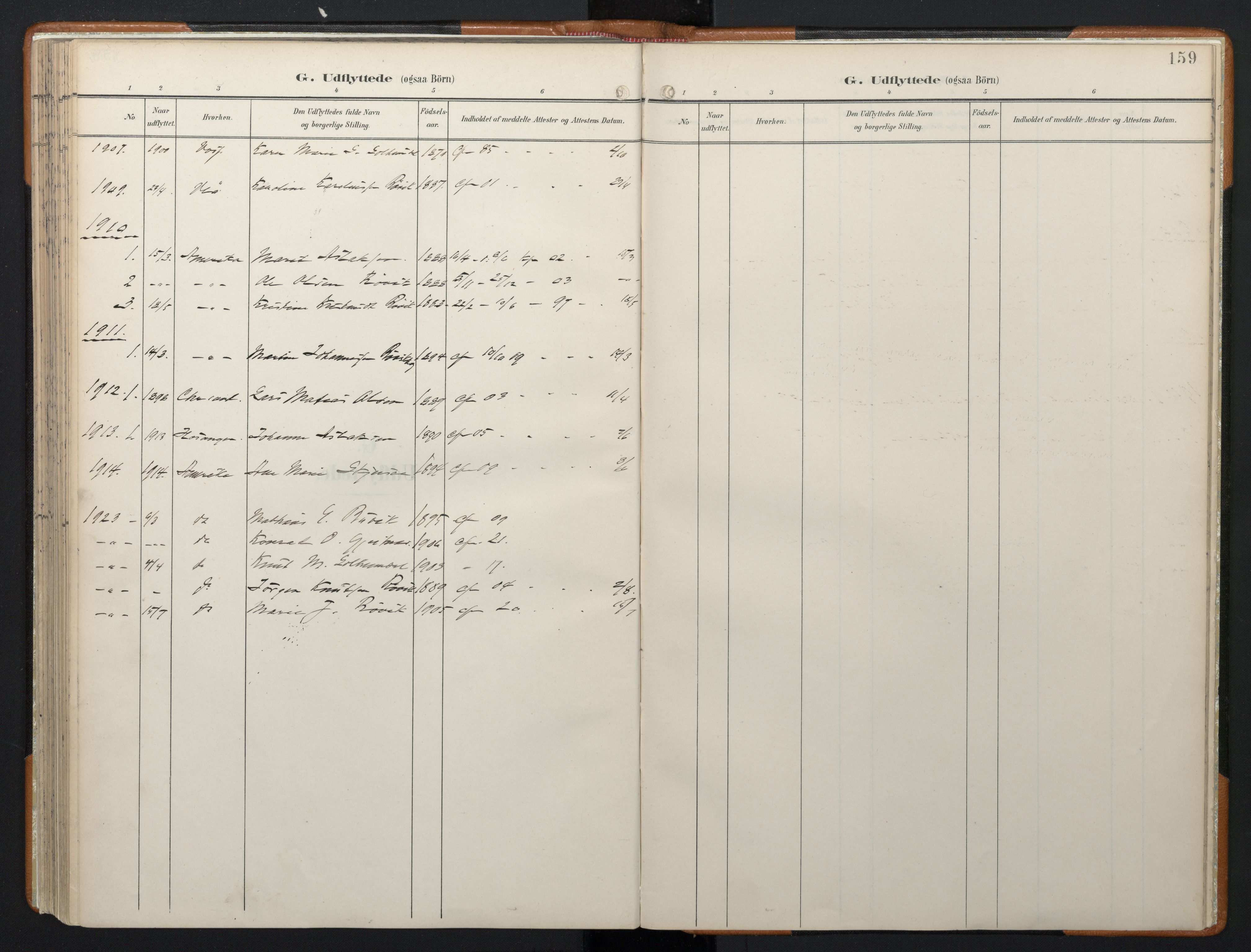 Ministerialprotokoller, klokkerbøker og fødselsregistre - Møre og Romsdal, AV/SAT-A-1454/556/L0676: Ministerialbok nr. 556A01, 1899-1966, s. 159