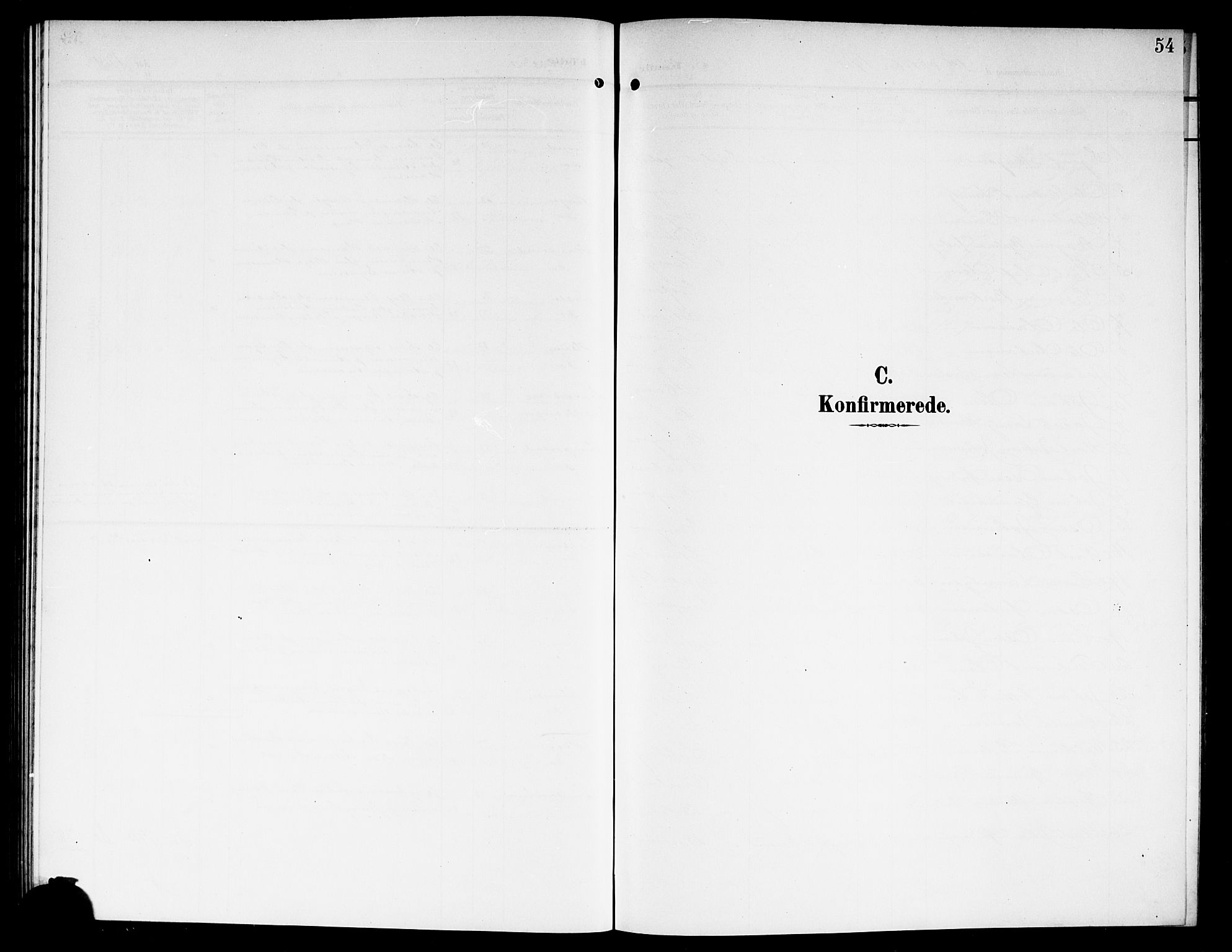 Skiptvet prestekontor Kirkebøker, SAO/A-20009/G/Ga/L0002: Klokkerbok nr. 2, 1905-1915, s. 54