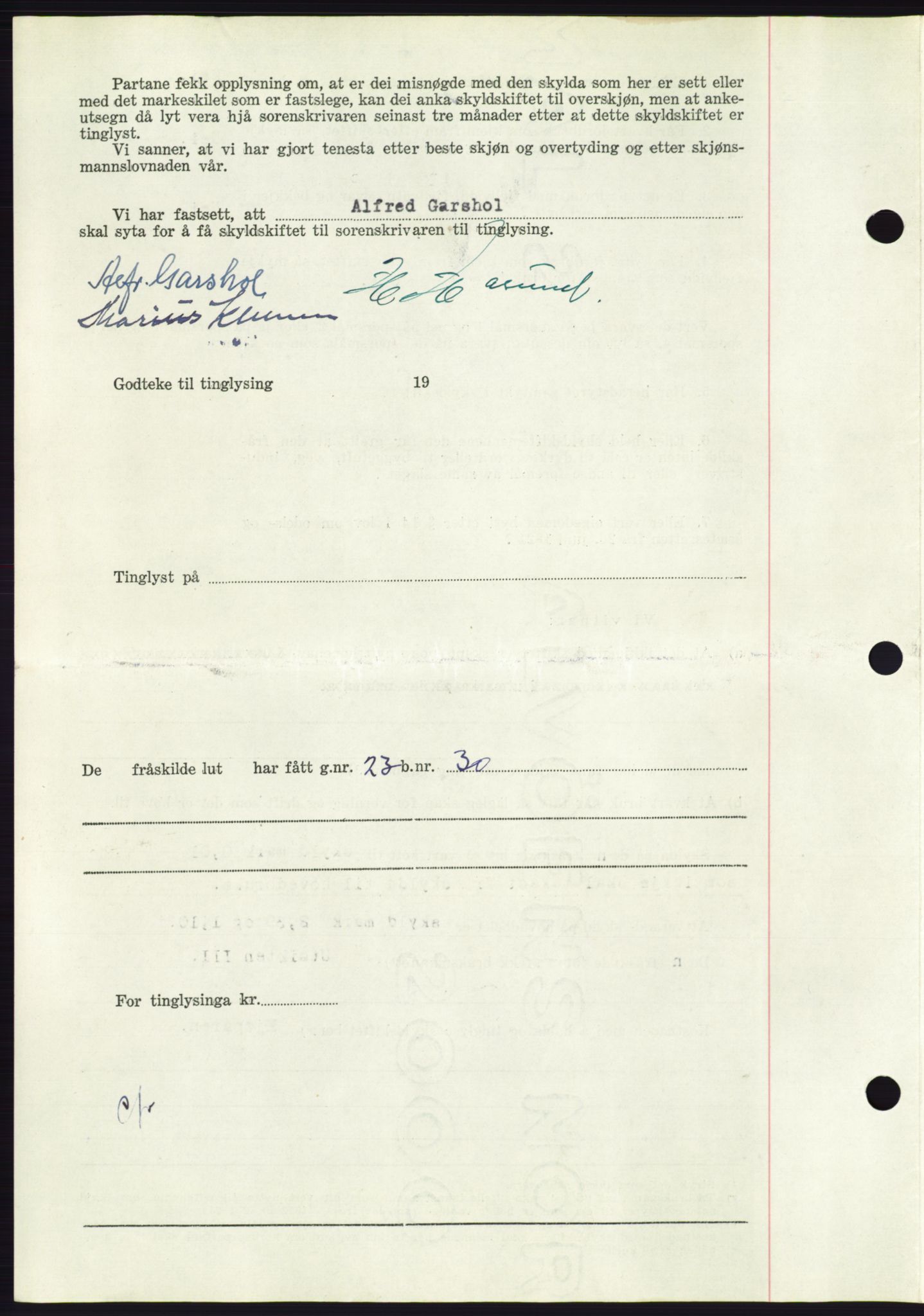 Søre Sunnmøre sorenskriveri, AV/SAT-A-4122/1/2/2C/L0092: Pantebok nr. 18A, 1952-1952, Dagboknr: 796/1952