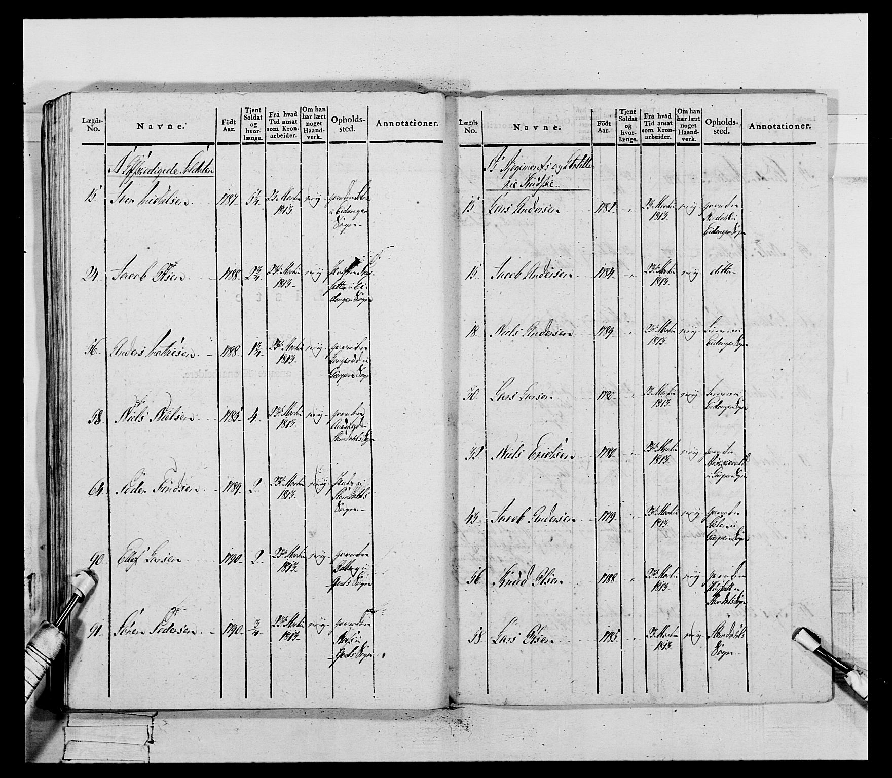 Generalitets- og kommissariatskollegiet, Det kongelige norske kommissariatskollegium, AV/RA-EA-5420/E/Eh/L0118: Telemarkske nasjonale infanteriregiment, 1814, s. 326