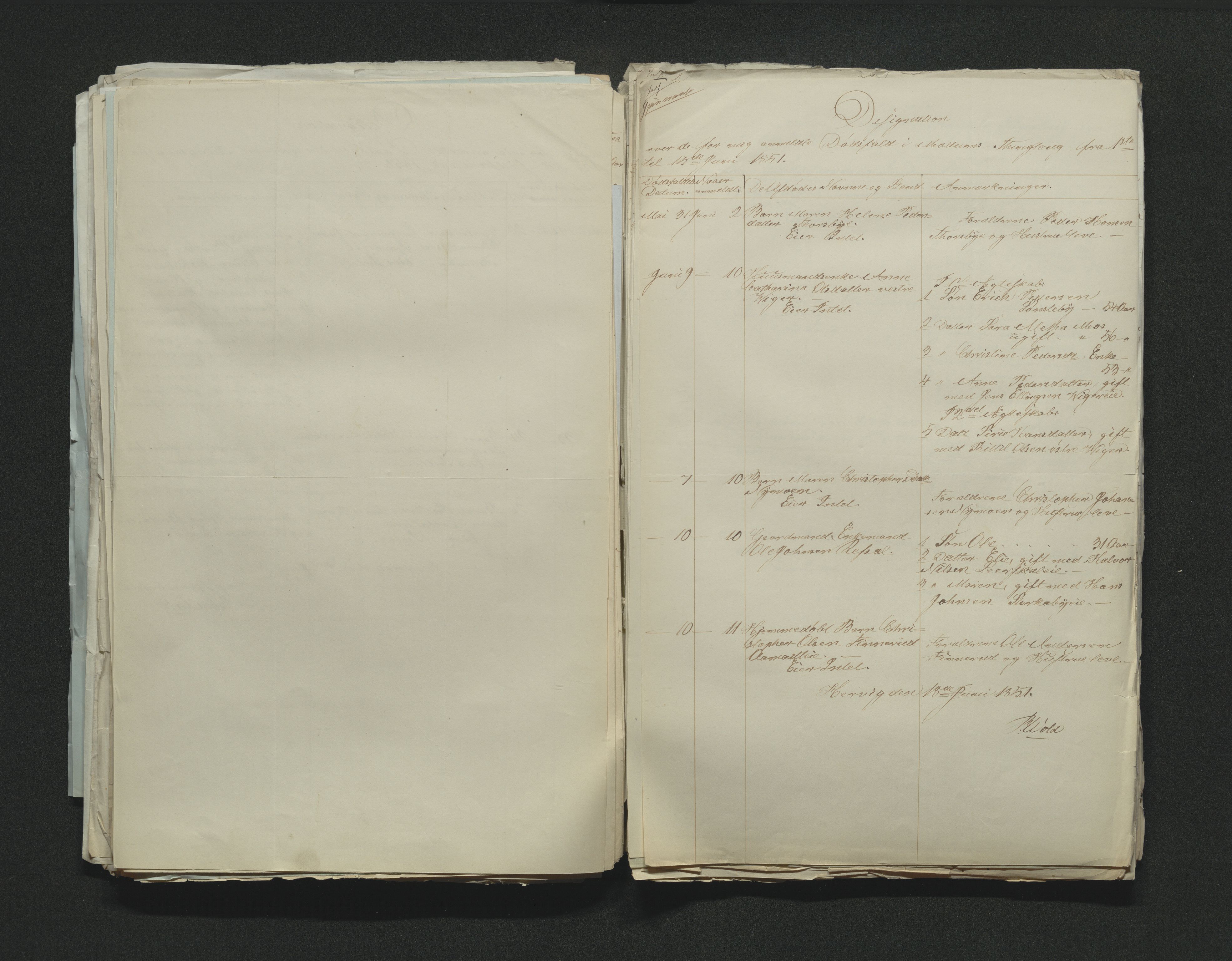 Eiker, Modum og Sigdal sorenskriveri, AV/SAKO-A-123/H/Ha/Hab/L0008: Dødsfallsmeldinger, 1850-1853