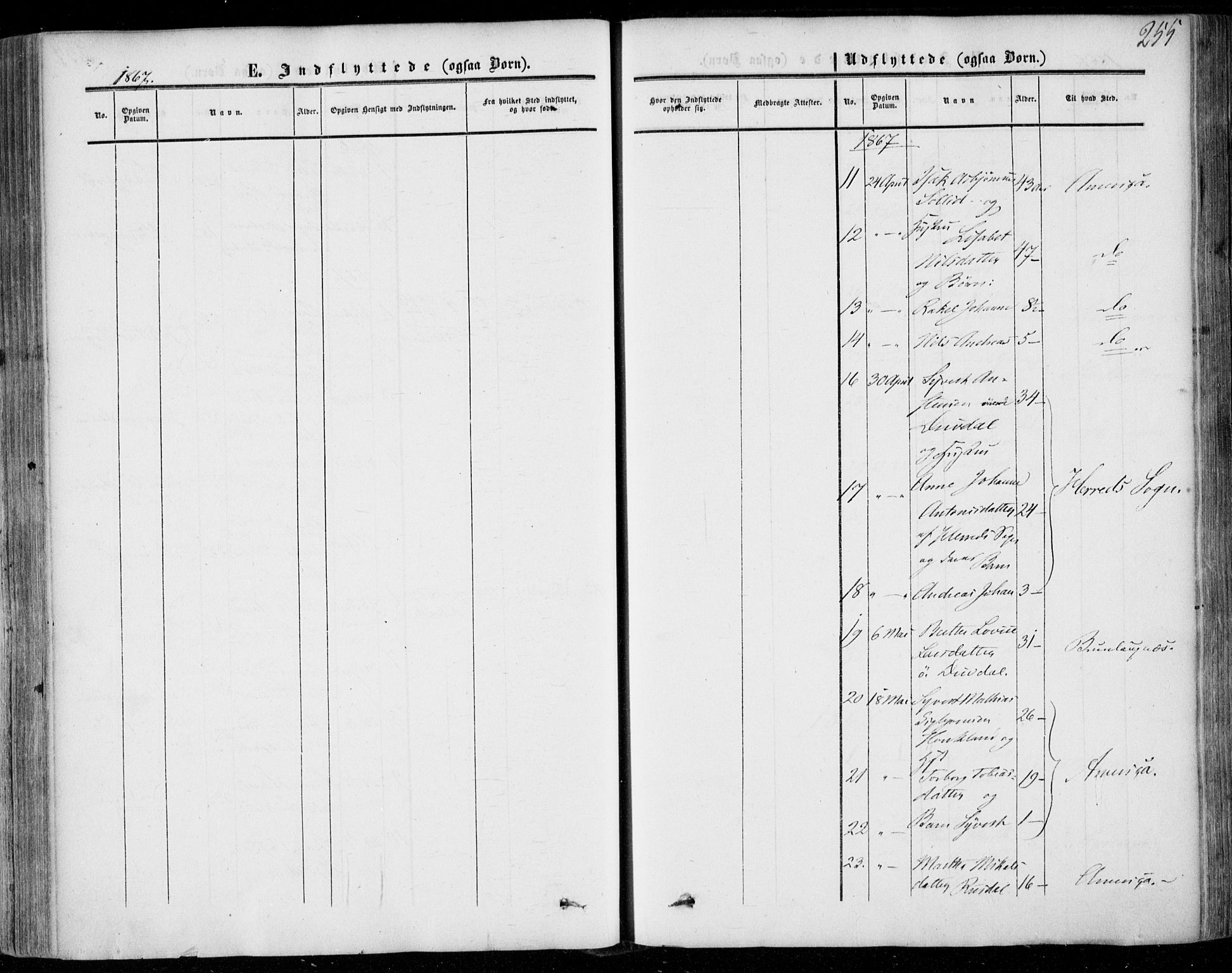 Lund sokneprestkontor, AV/SAST-A-101809/S06/L0009: Ministerialbok nr. A 8, 1853-1877, s. 255
