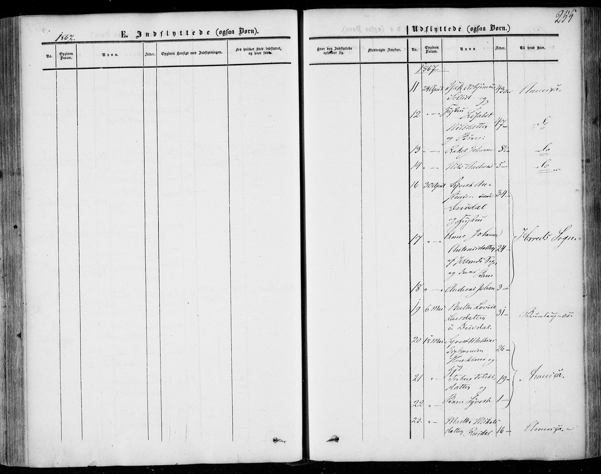 Lund sokneprestkontor, SAST/A-101809/S06/L0009: Ministerialbok nr. A 8, 1853-1877, s. 255