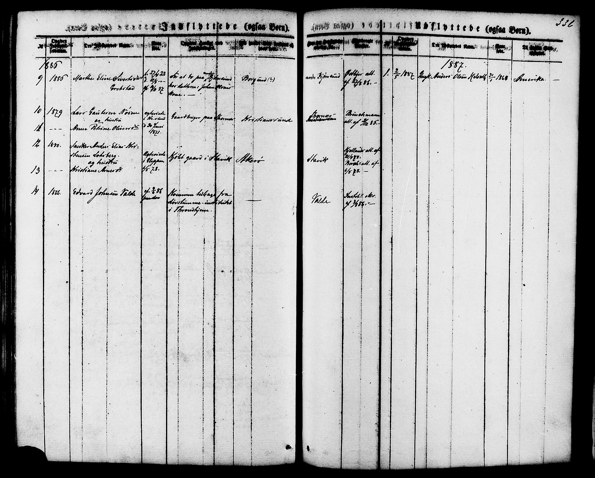 Ministerialprotokoller, klokkerbøker og fødselsregistre - Møre og Romsdal, AV/SAT-A-1454/565/L0749: Ministerialbok nr. 565A03, 1871-1886, s. 336