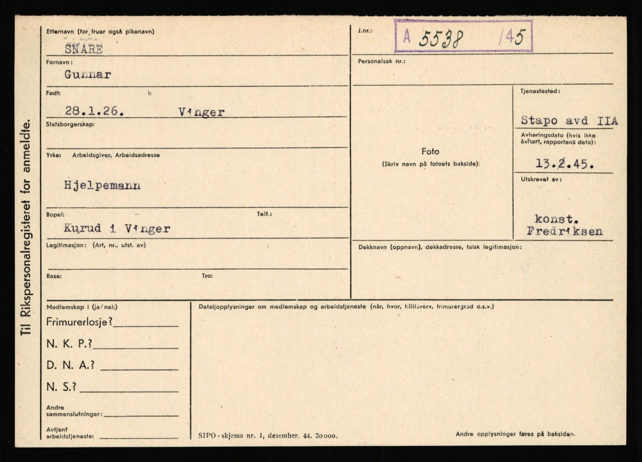 Statspolitiet - Hovedkontoret / Osloavdelingen, AV/RA-S-1329/C/Ca/L0014: Seterlien - Svartås, 1943-1945, s. 2012