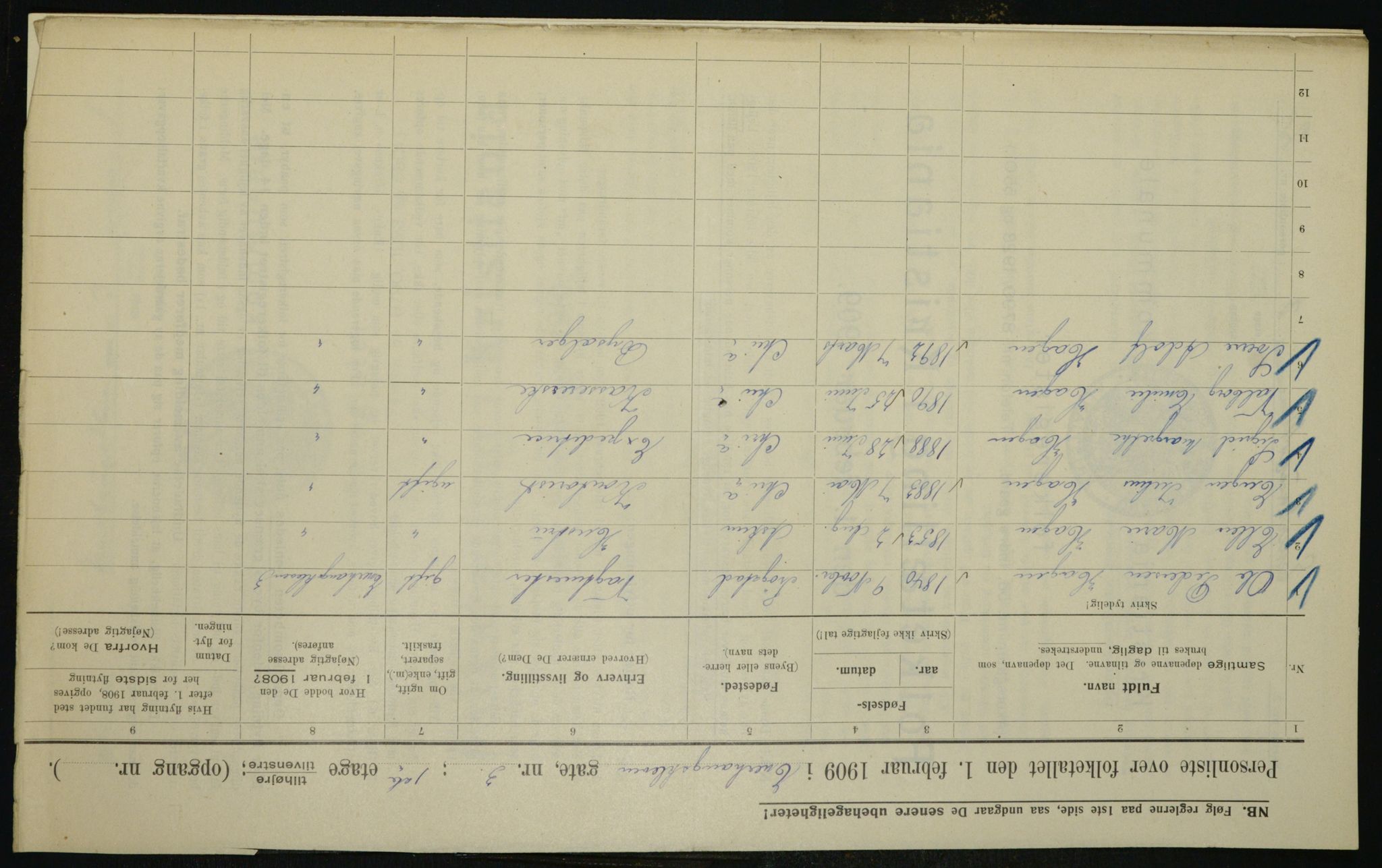 OBA, Kommunal folketelling 1.2.1910 for Kristiania, 1910, s. 19867