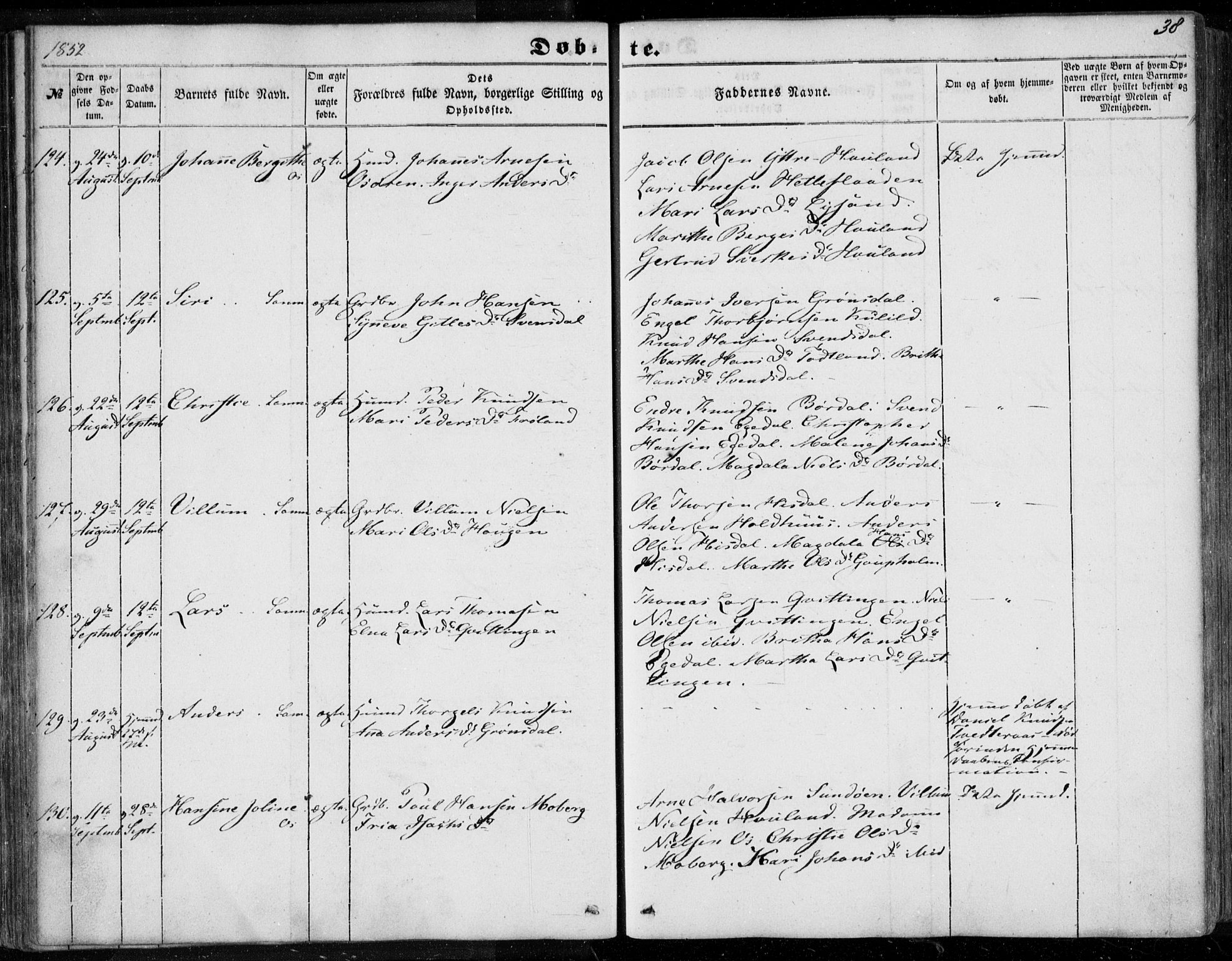 Os sokneprestembete, AV/SAB-A-99929: Ministerialbok nr. A 16, 1851-1859, s. 38