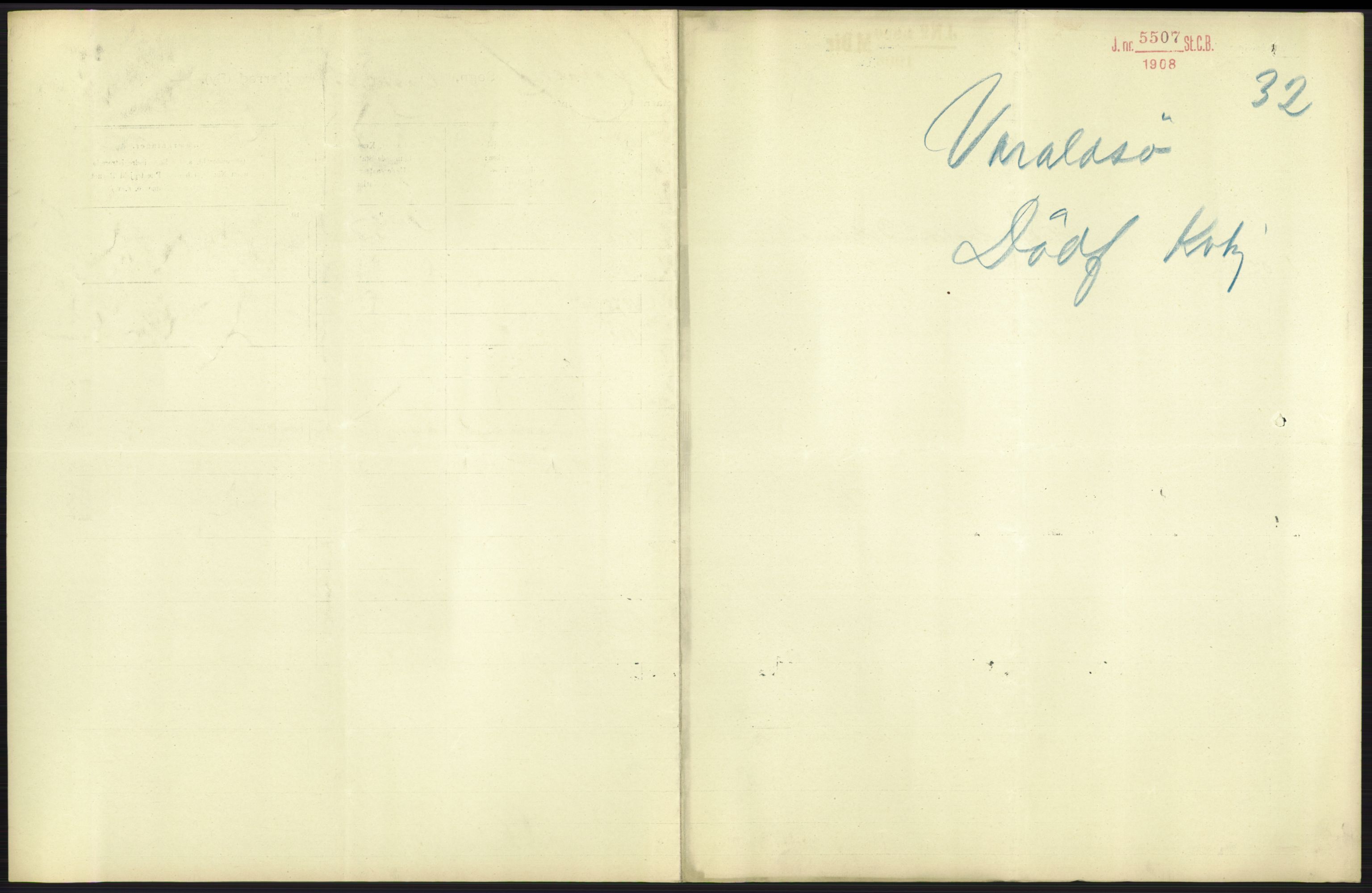 Statistisk sentralbyrå, Sosiodemografiske emner, Befolkning, RA/S-2228/D/Df/Dfa/Dfae/L0029: S. Bergenhus amt: Gifte, dødfødte. Bygder., 1907, s. 303