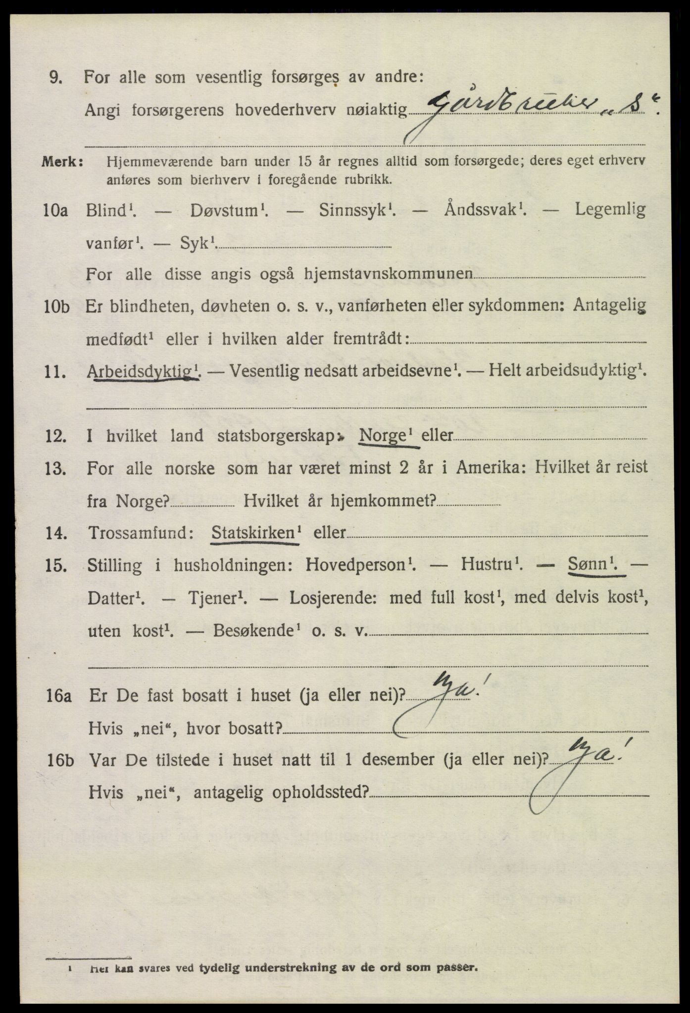 SAK, Folketelling 1920 for 0919 Froland herred, 1920, s. 3136