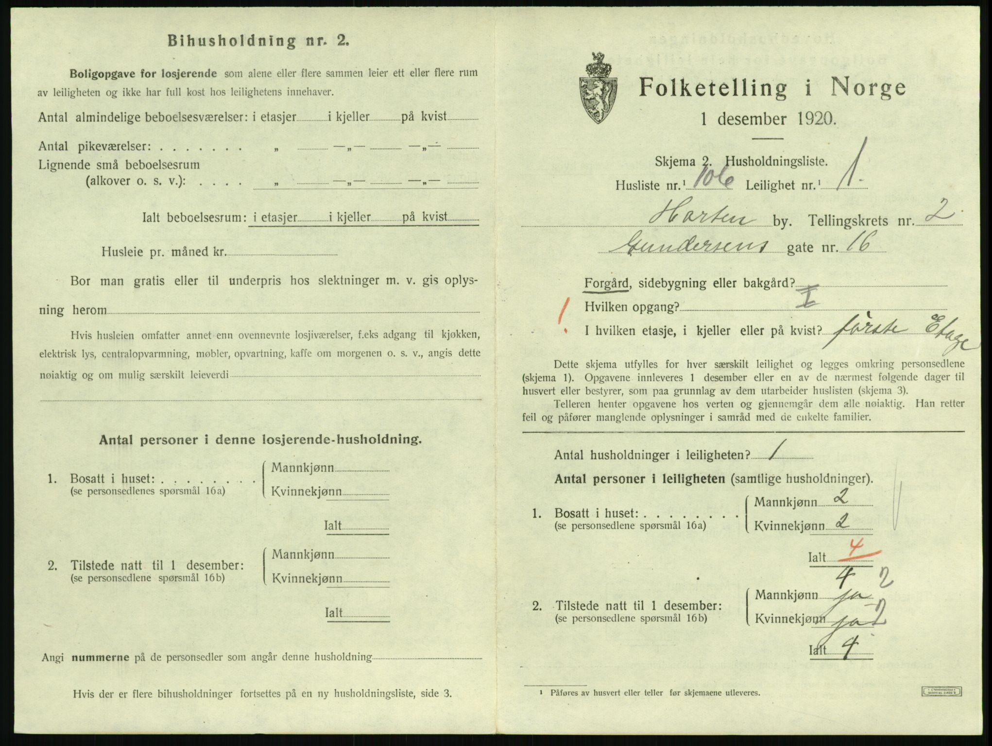 SAKO, Folketelling 1920 for 0703 Horten kjøpstad, 1920, s. 3731