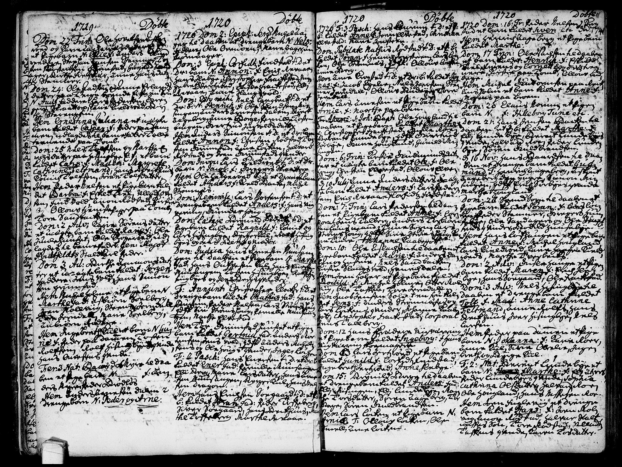 Råde prestekontor kirkebøker, AV/SAO-A-2009/F/Fa/L0001: Ministerialbok nr. 1, 1707-1762, s. 11