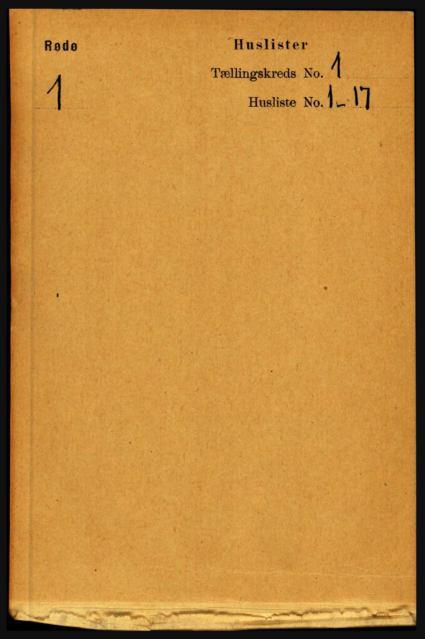 RA, Folketelling 1891 for 1836 Rødøy herred, 1891, s. 17